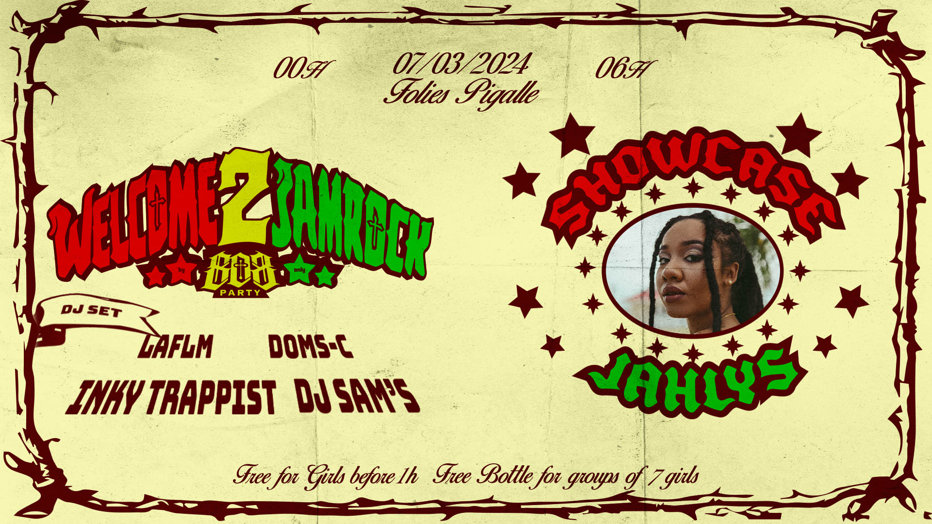 Welcome 2 Jamrock - 808 Party -Jahlys Showcase Cover