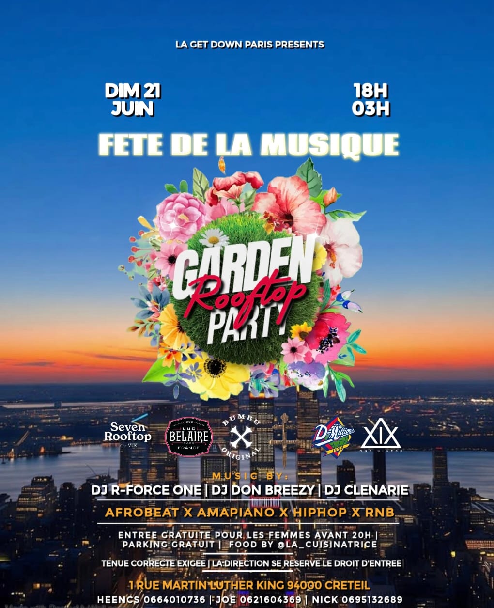 Garden Party | Dim 21 Juin | Fête De La Musique | Rooftop - Cover