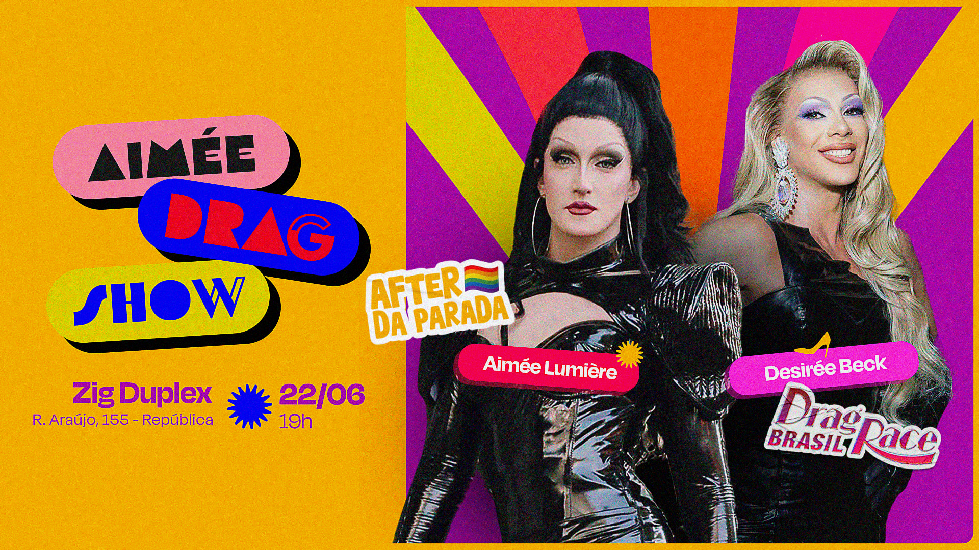 Aimée Drag Show Com Desirée Beck After Da Parada! Cover