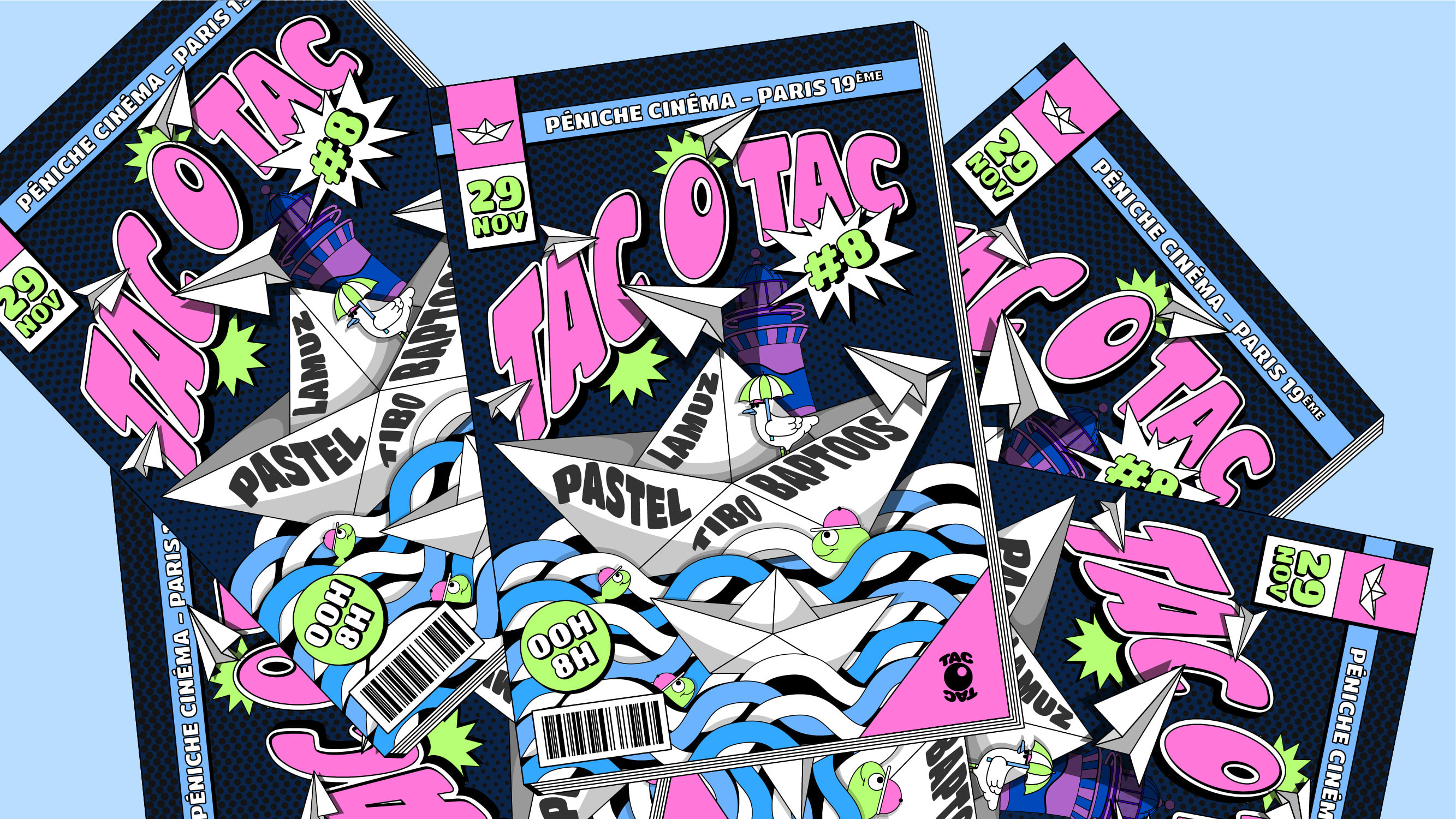 Cartoonerie : Tac O Tac Invite Pastel & Baptoos Cover