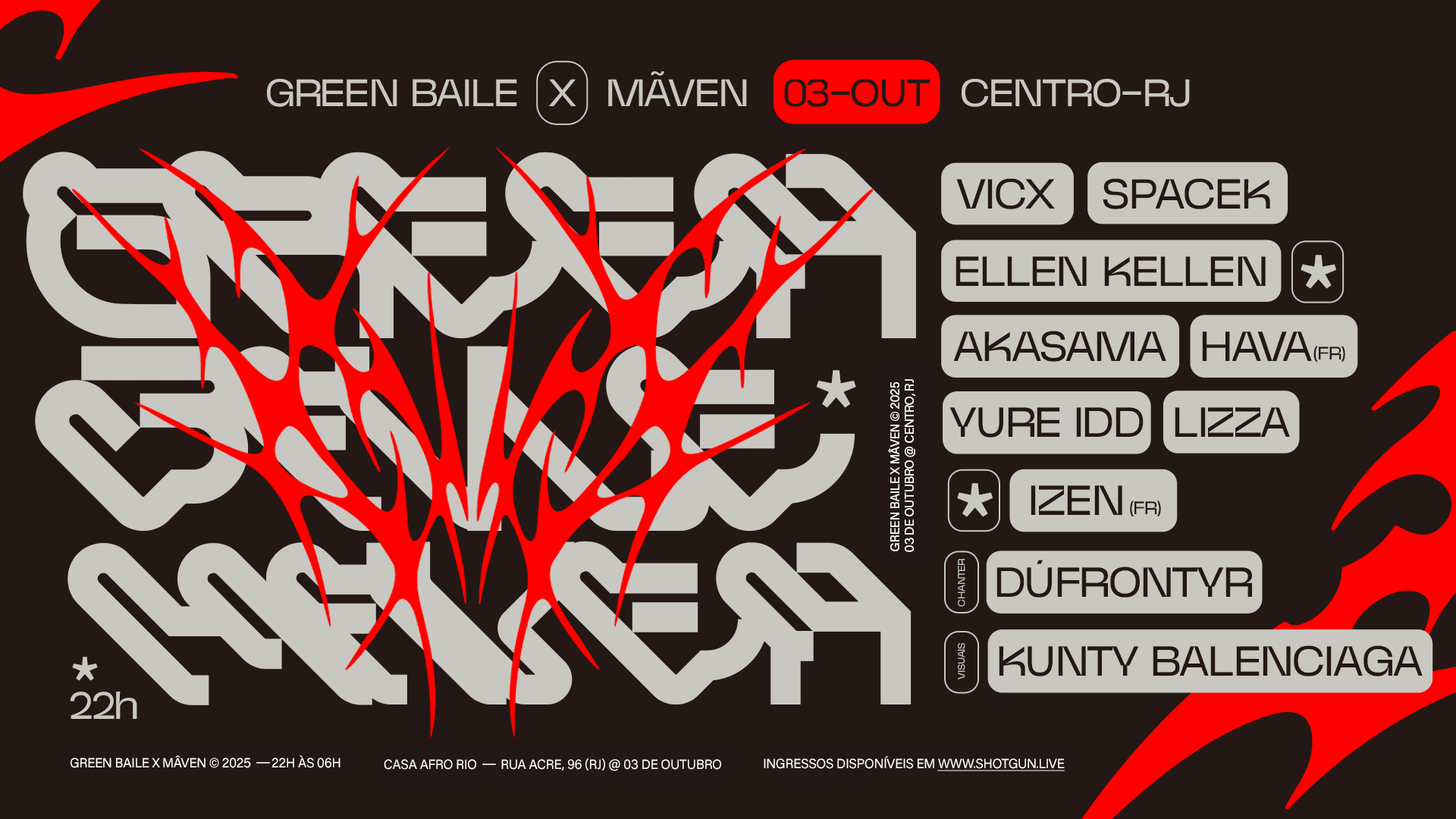 Green Baile X Mãven(Fr) Centro-Rj Cover