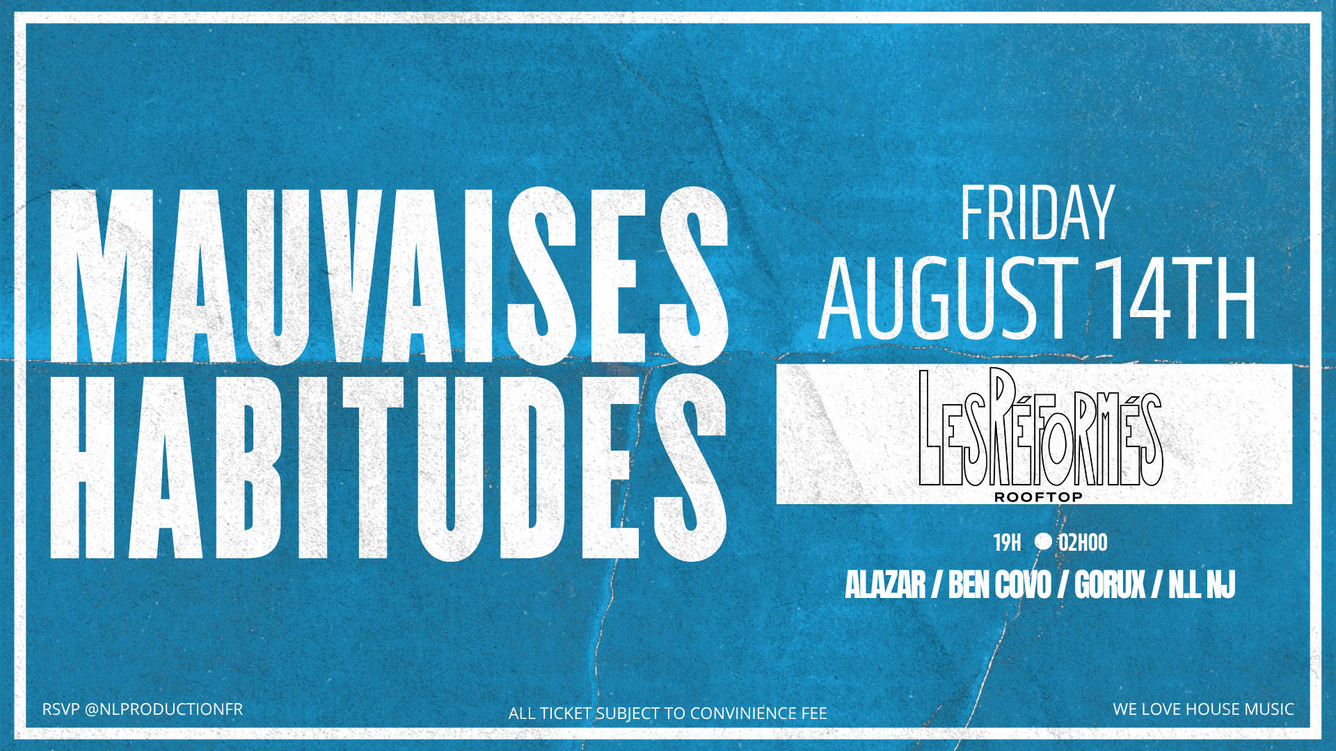 Mauvaises Habitudes @Les Réformés Rooftop Marseille Cover