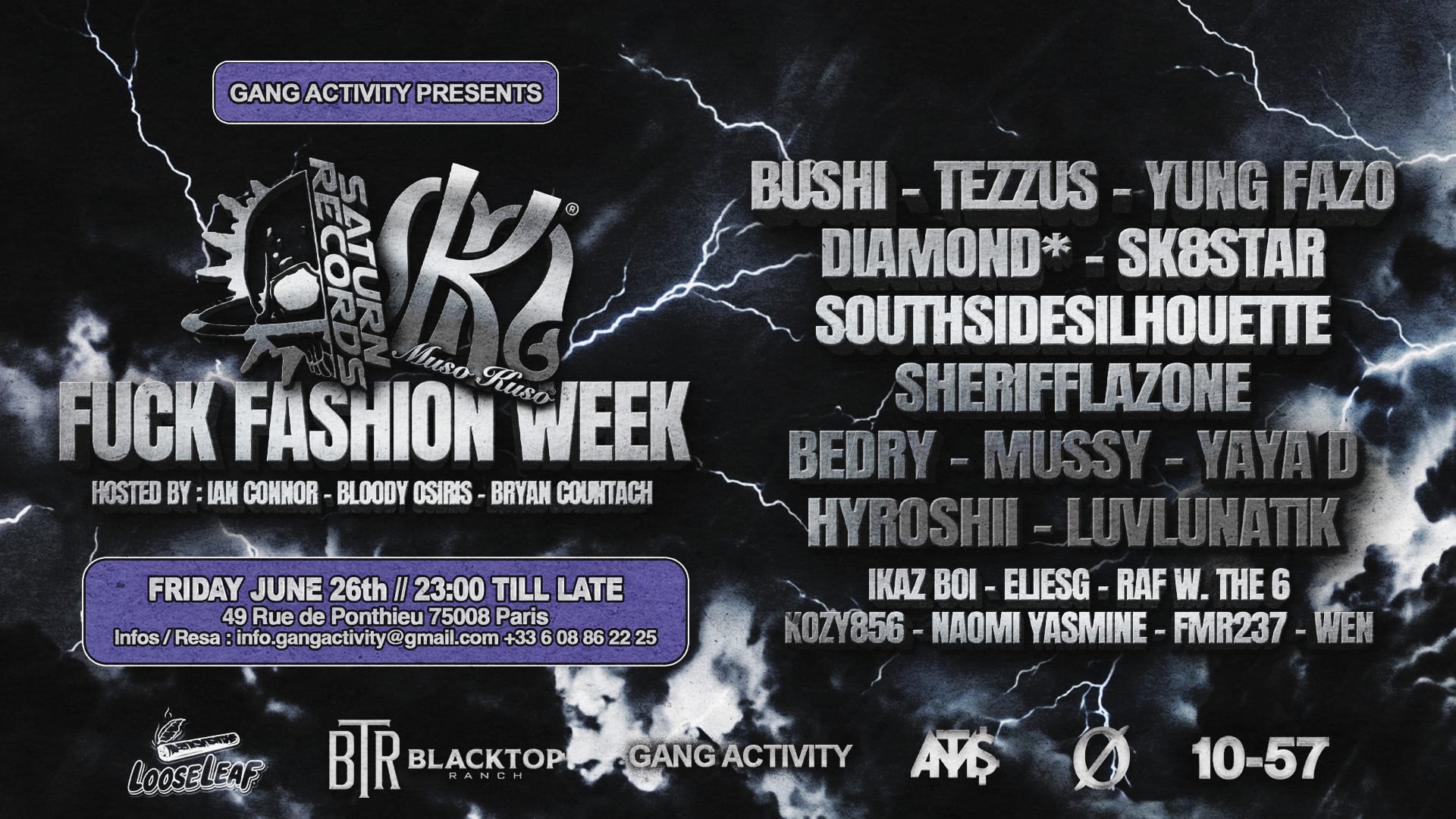 Fuck Fashion Week X Muso Kuso X Saturn Cover