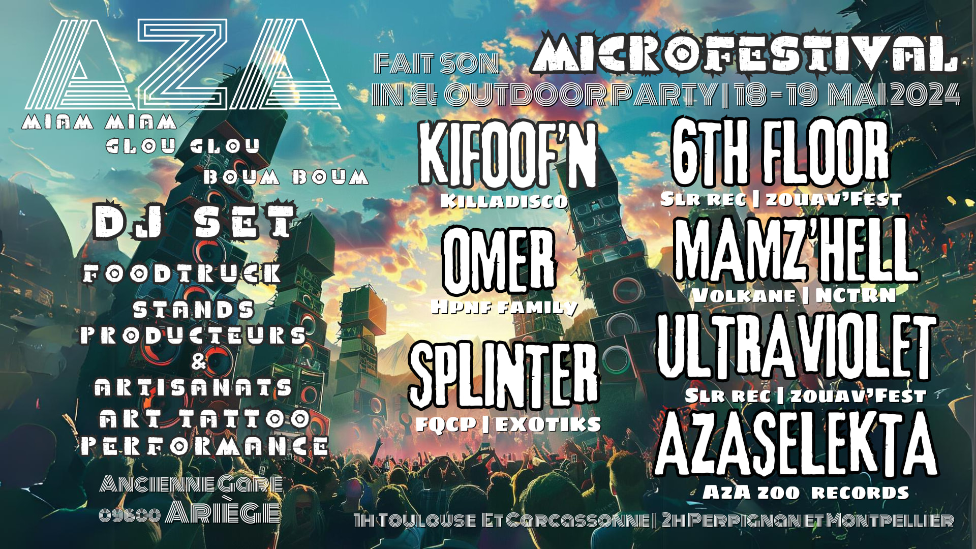 Aza Micro Festival | 18-19 Mai | Ariege Cover
