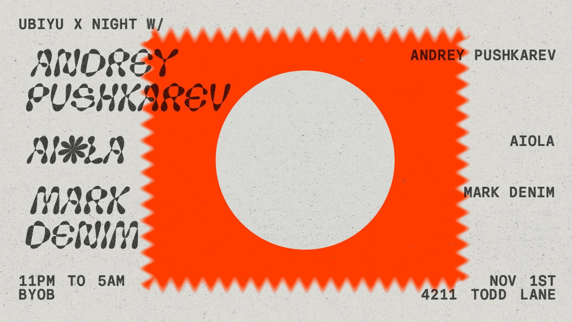 Ubiyu X Night W/ Andrey Pushkarev Cover