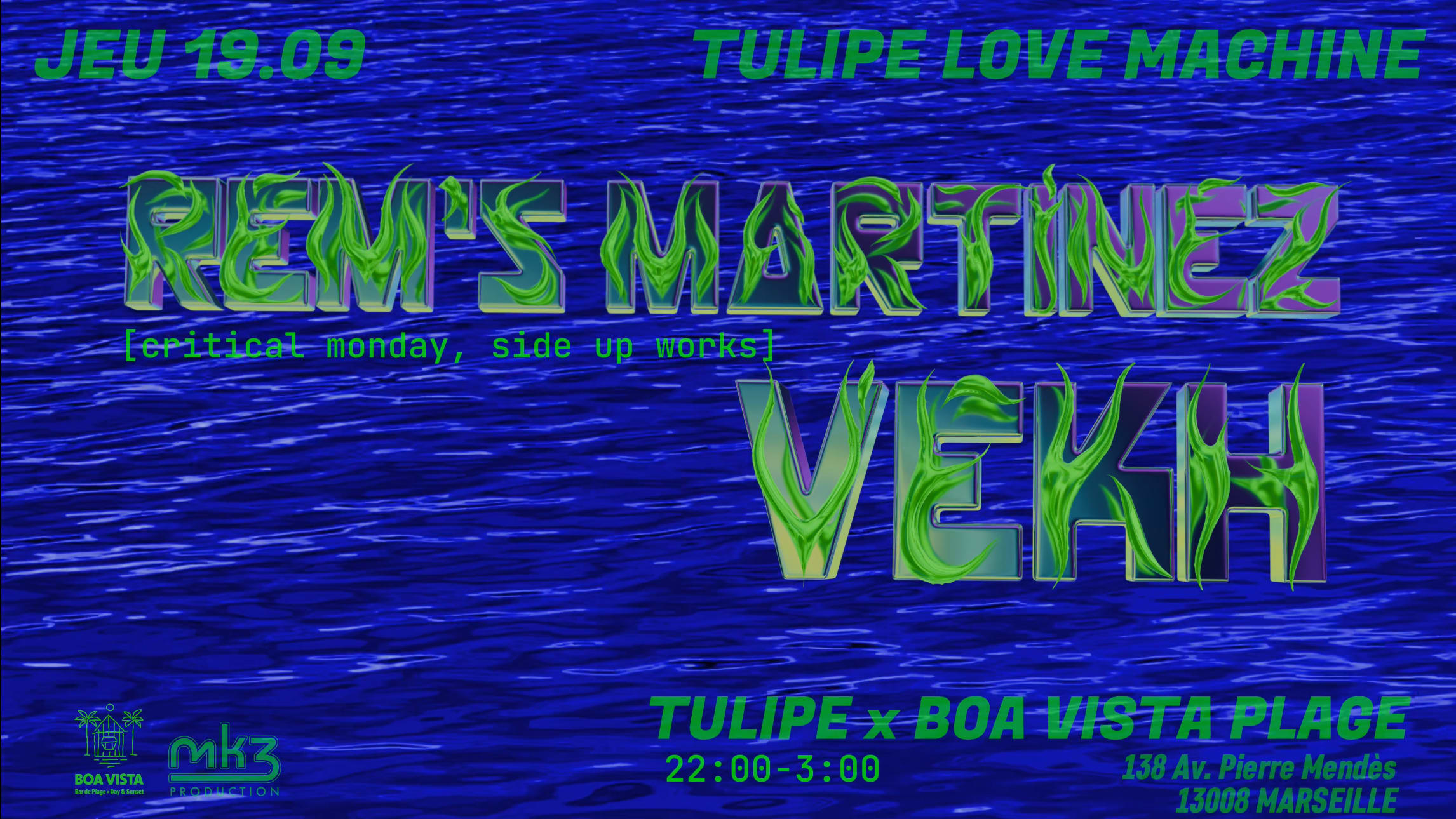 Tulipe X Boa Vista Plage W/ Rem's Martinez, Vekh - Gratuit Cover