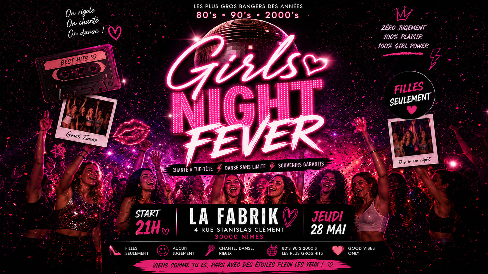 Girls Night Fever - Nimes - 28/05 Cover