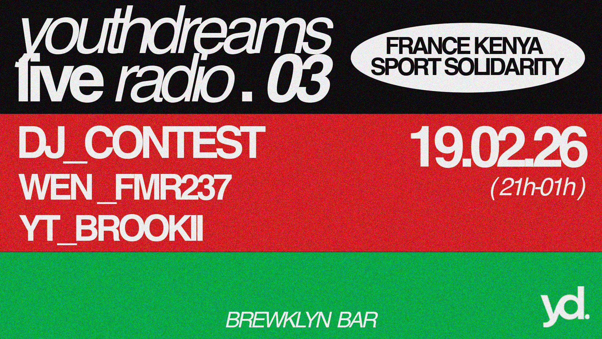 Youthdreams Live Radio .03 X France Kenya Sport Solidarité Cover