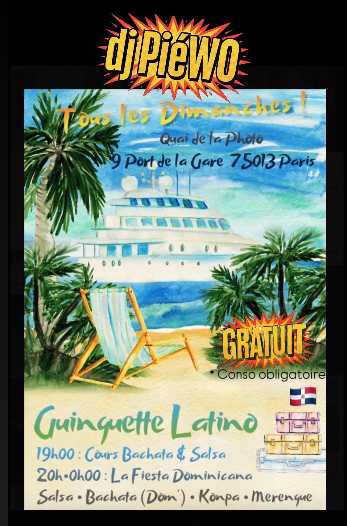 Soirée Salsa Paris / Dimanche Cover