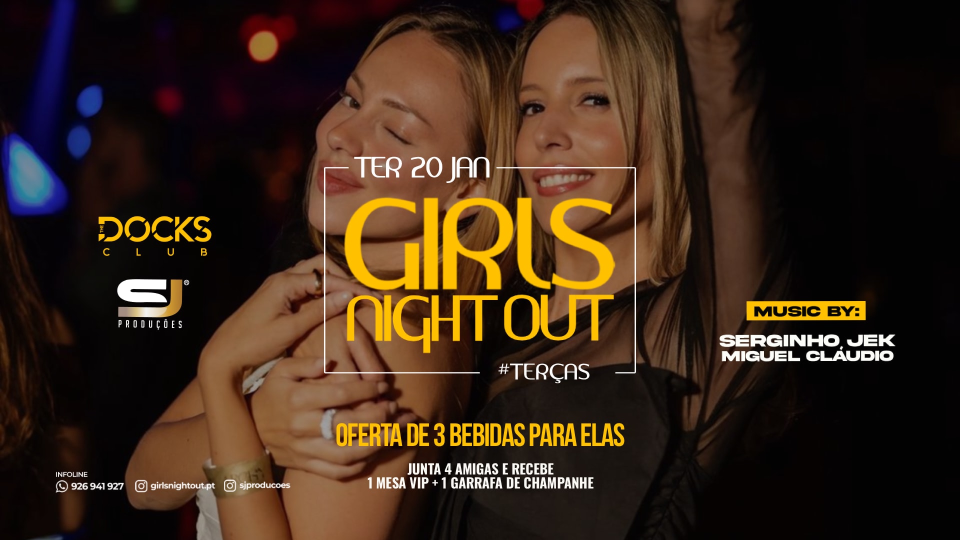Girls Night Out 3 Free Drinks | Cover