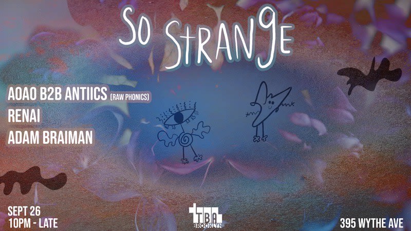 So Strange: Aoao B2b Antiics, Renai, Adam Braiman Cover