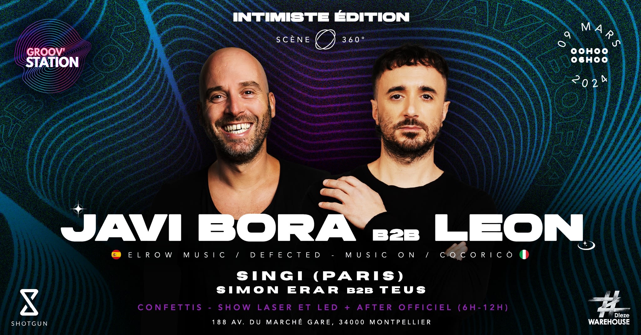 Groov’Station Invite : Javi Bora B2b Leon Cover