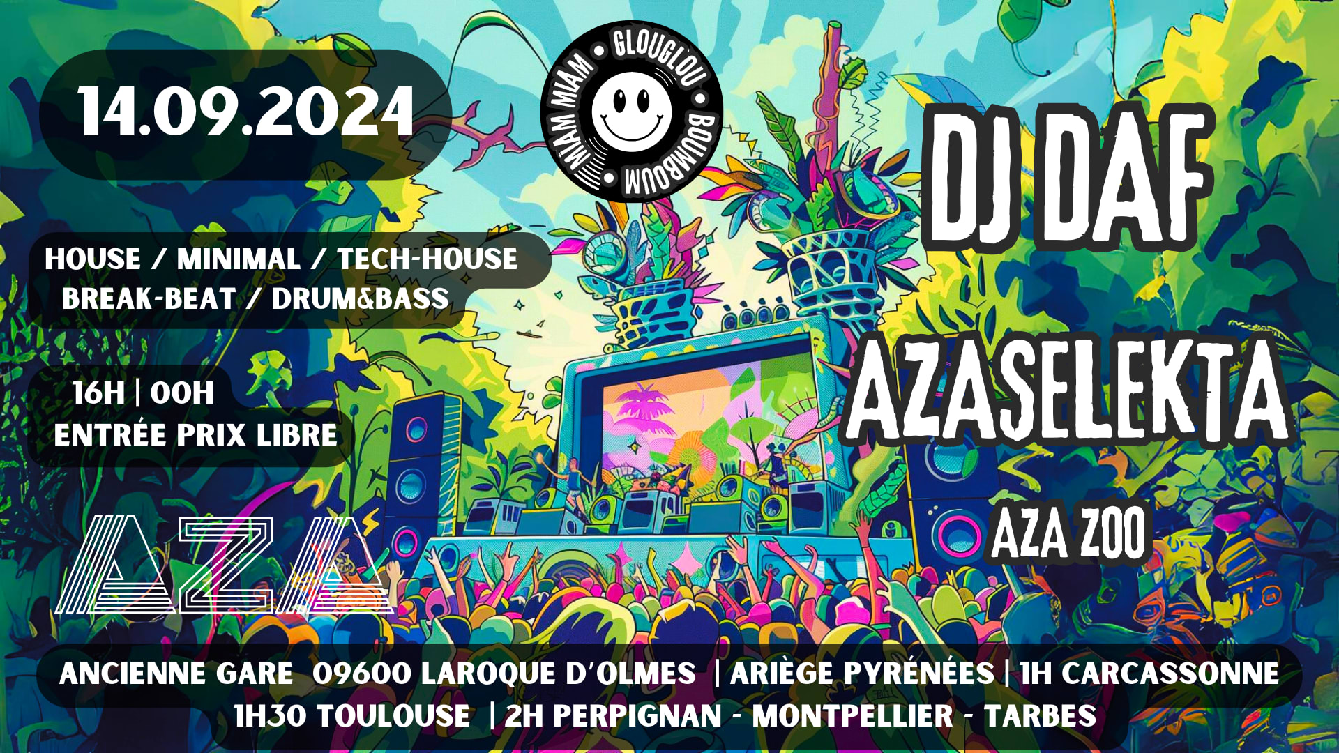 House To Bass Music @Aza Cover