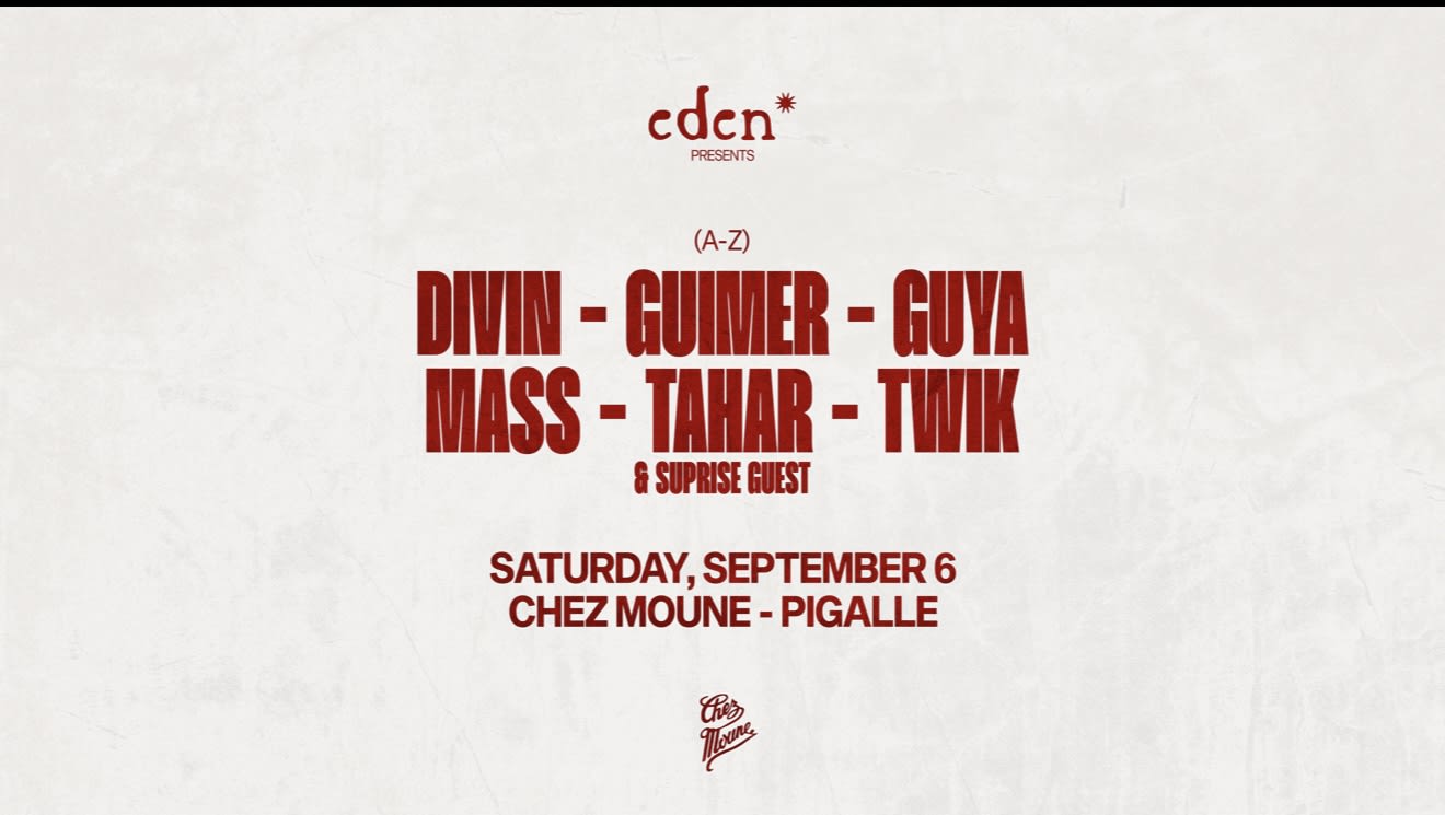Eden : Pre-Opening Party - Saturday In Pigalle Cover