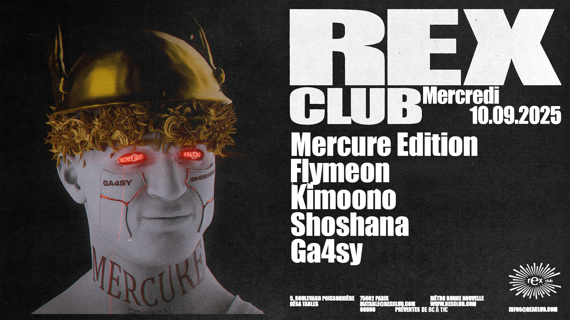 Olympe Rave Mercure Édition Flymeon, Kimoono,Shoshana, Ga4sy Cover