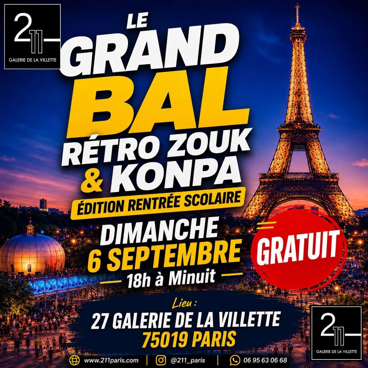 Soirée Zouk Et Konpa Gratuite Cover