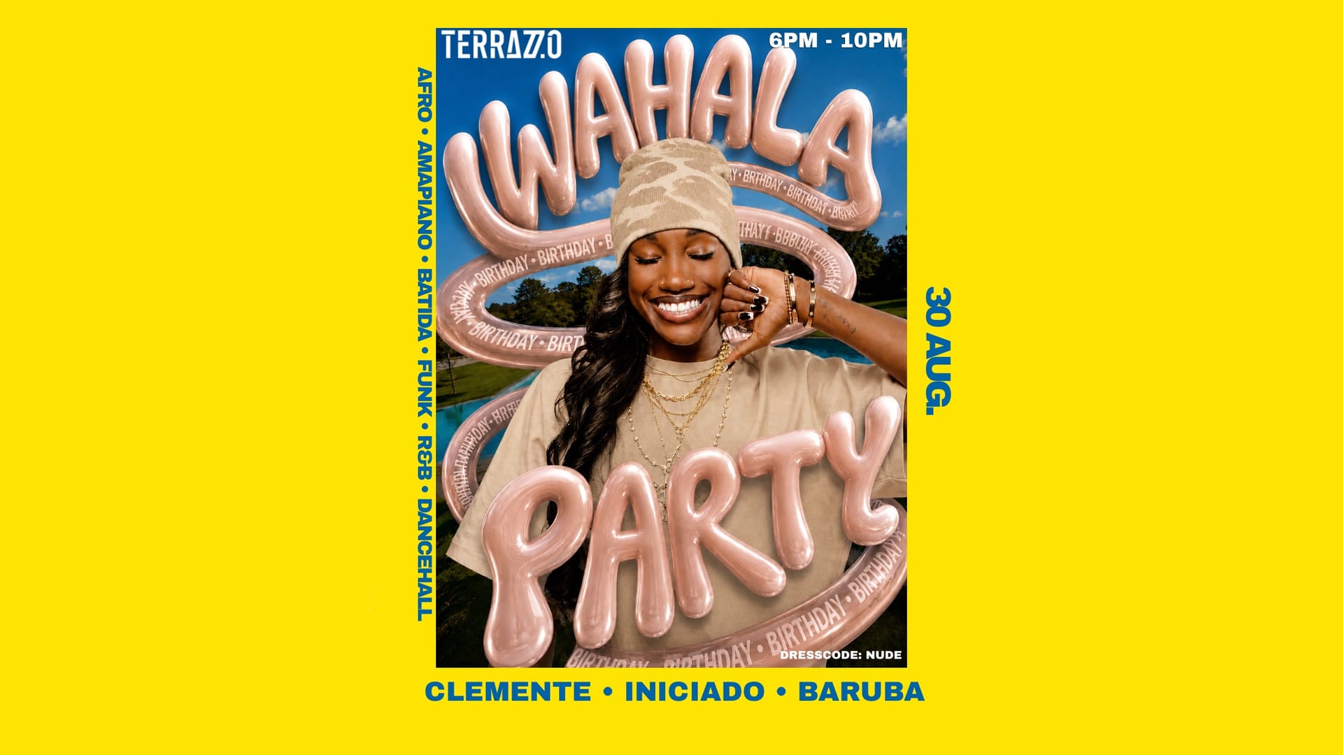 Wahala B.Day Terrazzo Sunset Cover