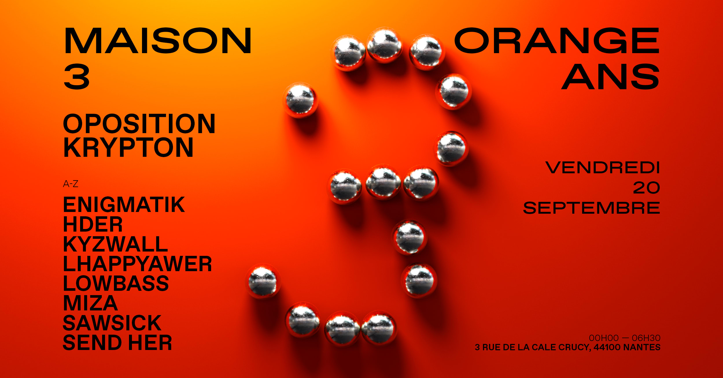 Maison Orange Xxl | Les 3 Ans Au Co2  [20/09/24] Cover