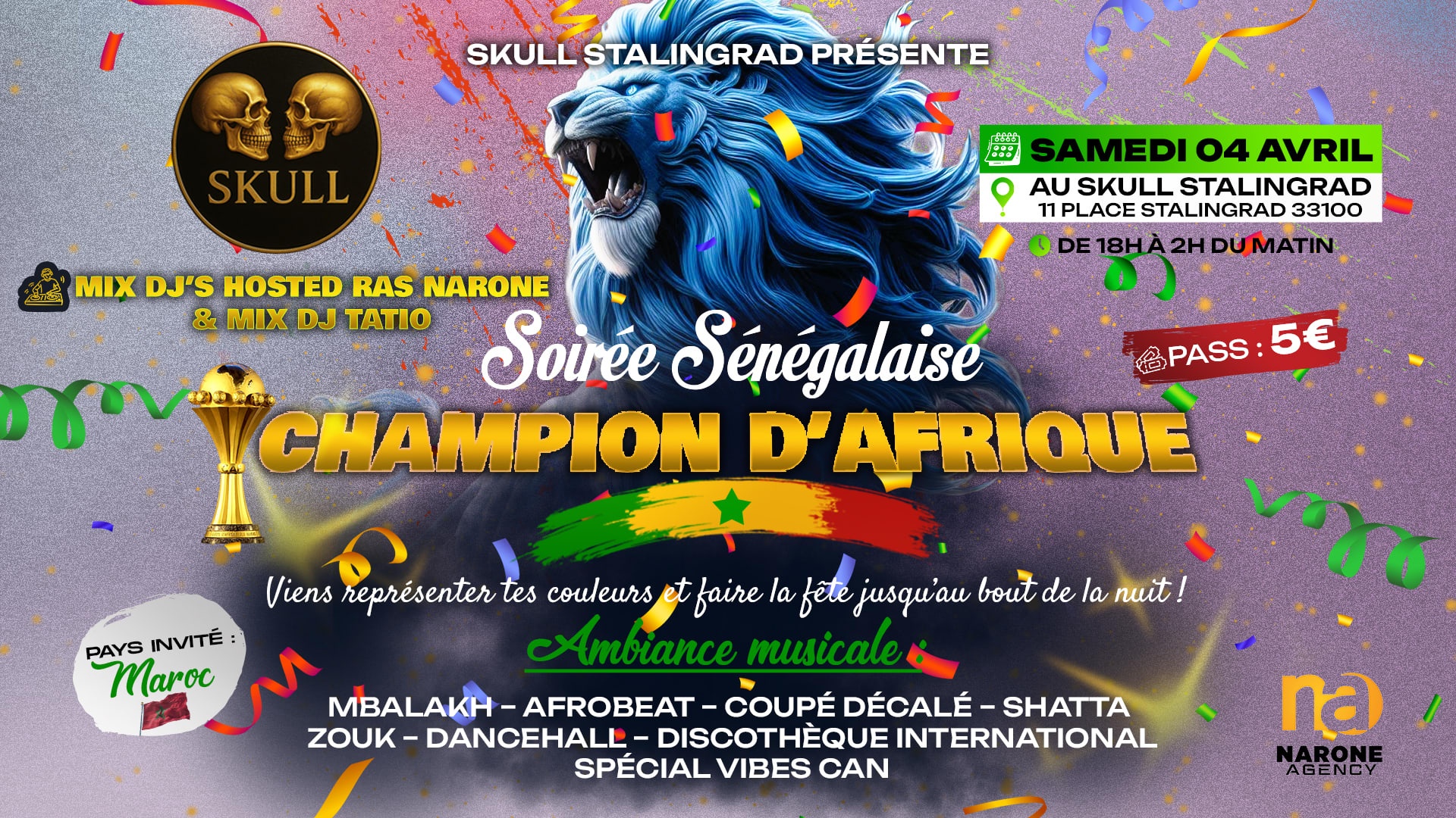 Soiree Senegalaise - Champion D'afrique Cover