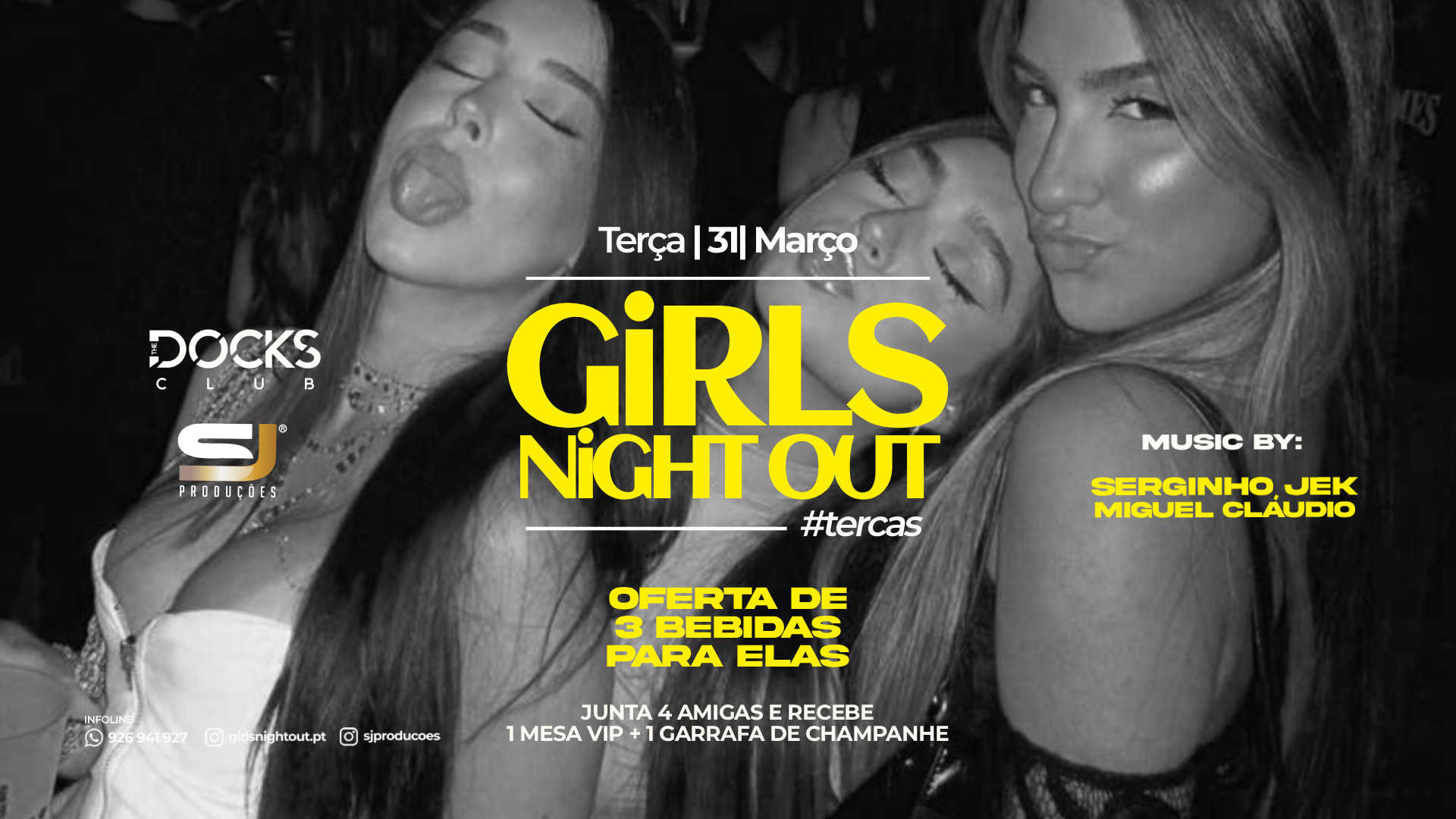 Girls Night Out 3 Free Drinks | Cover