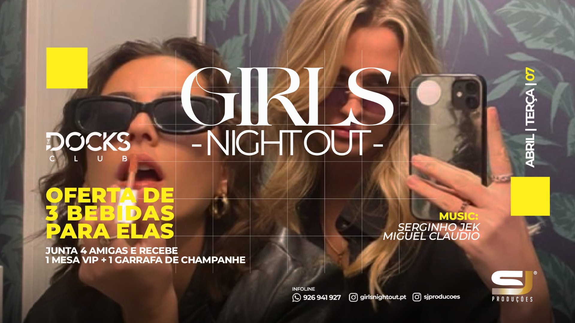Girls Night Out 3 Free Drinks | Cover