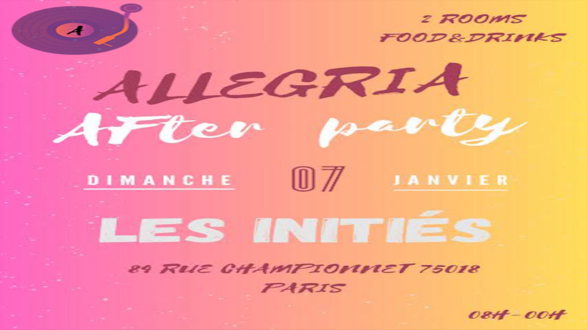 Allegria After Party Cover