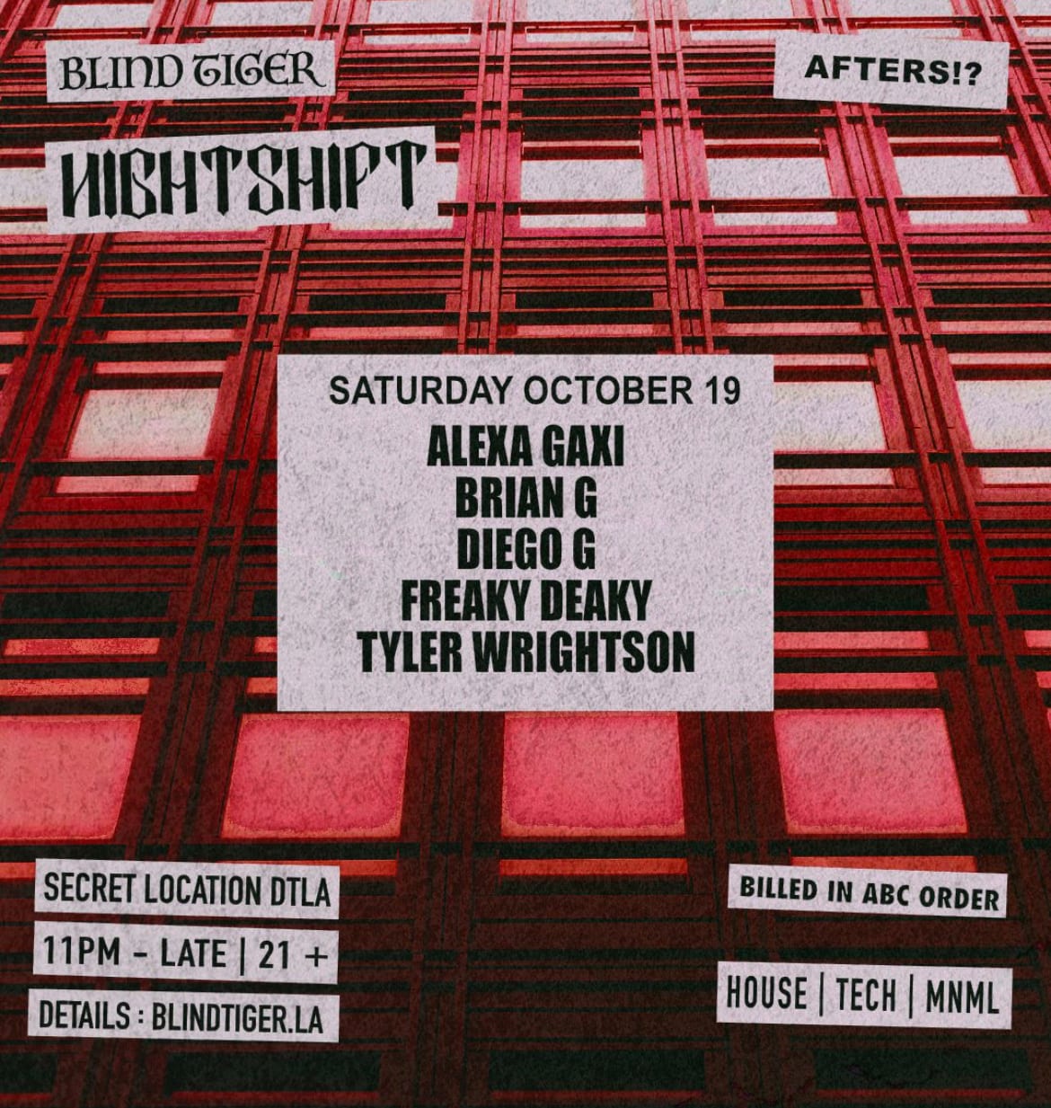 Copy Of Nightshift Afterhours Cover