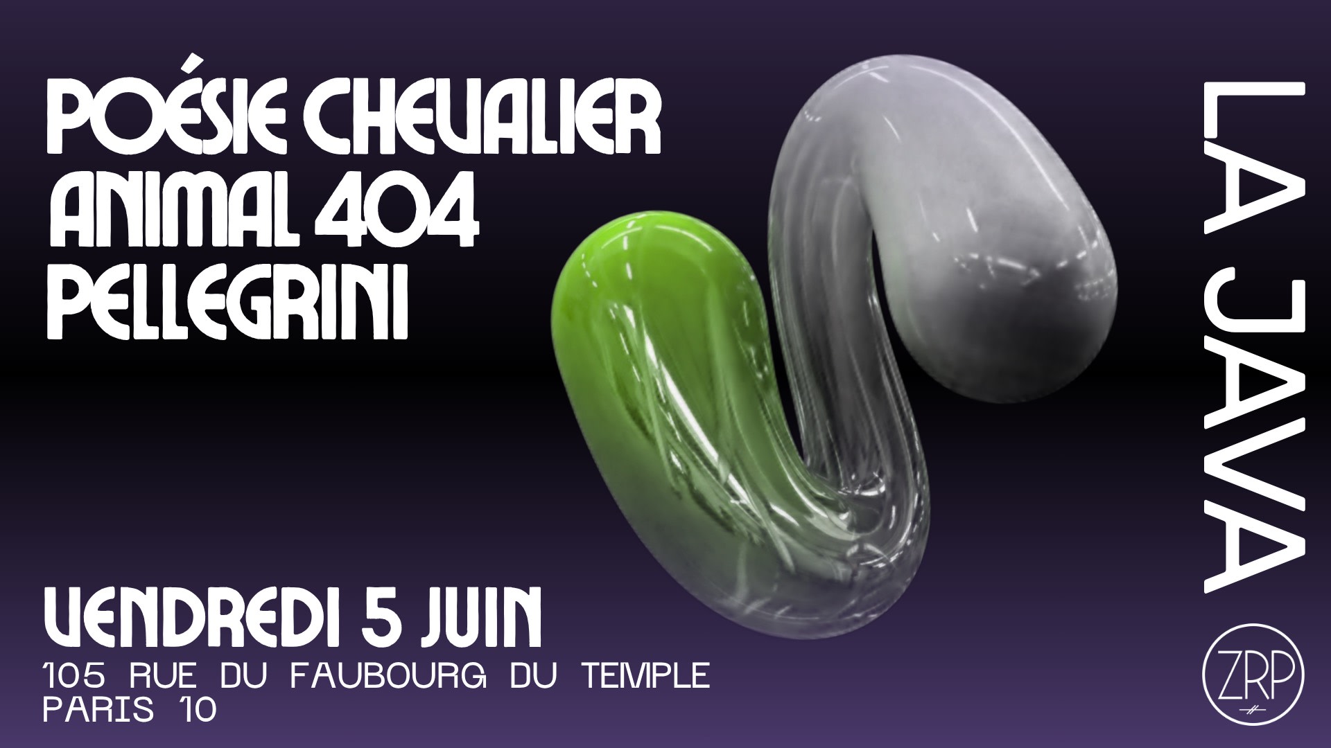 Poésie Chevalier, Animal 404, Pellegrini @Lajava Cover