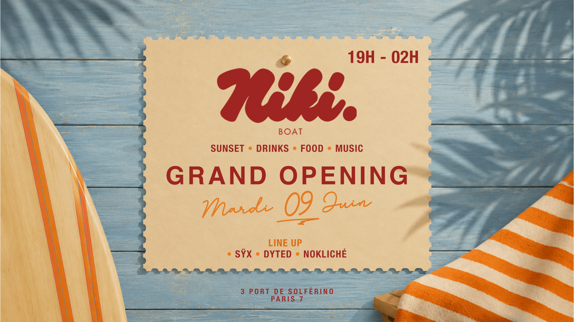 Grand Opening Niki Boat : Syx, Dyted, Nokliche Cover