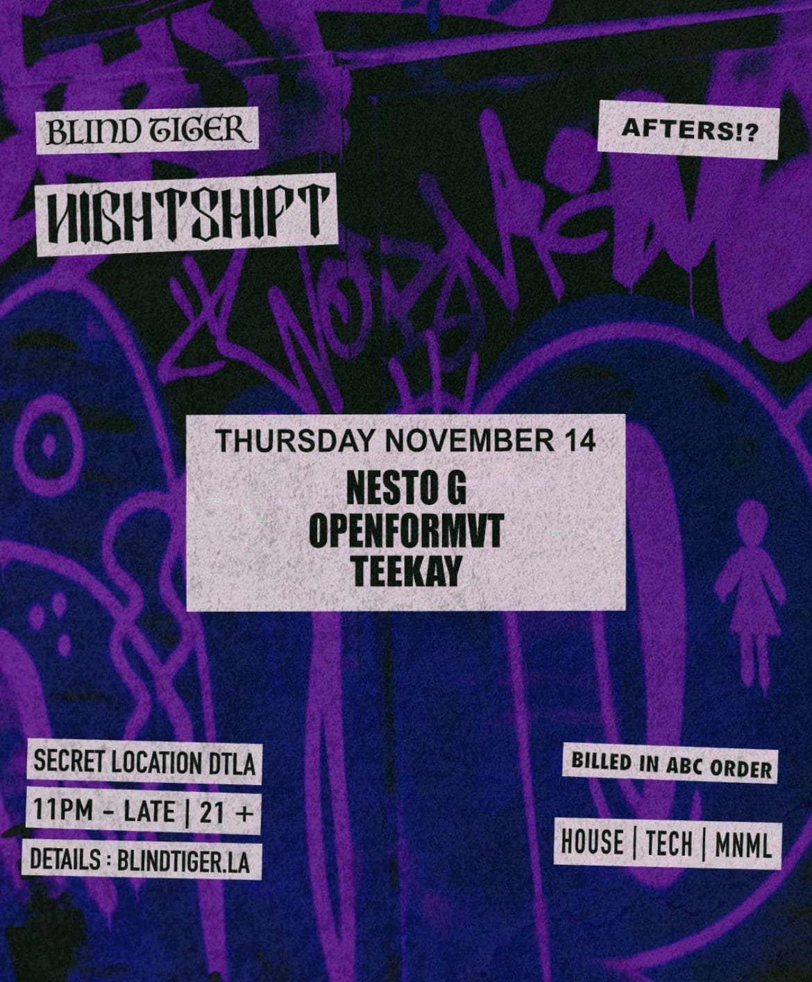 Nightshift Afterhours Cover