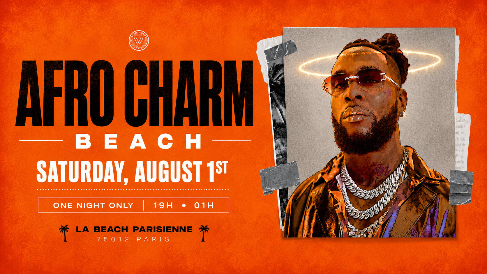 Afro Charm Beach Cover