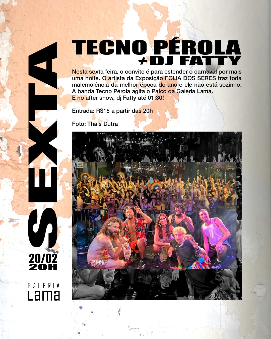 Techno Pérola Na Galeria Lama Cover
