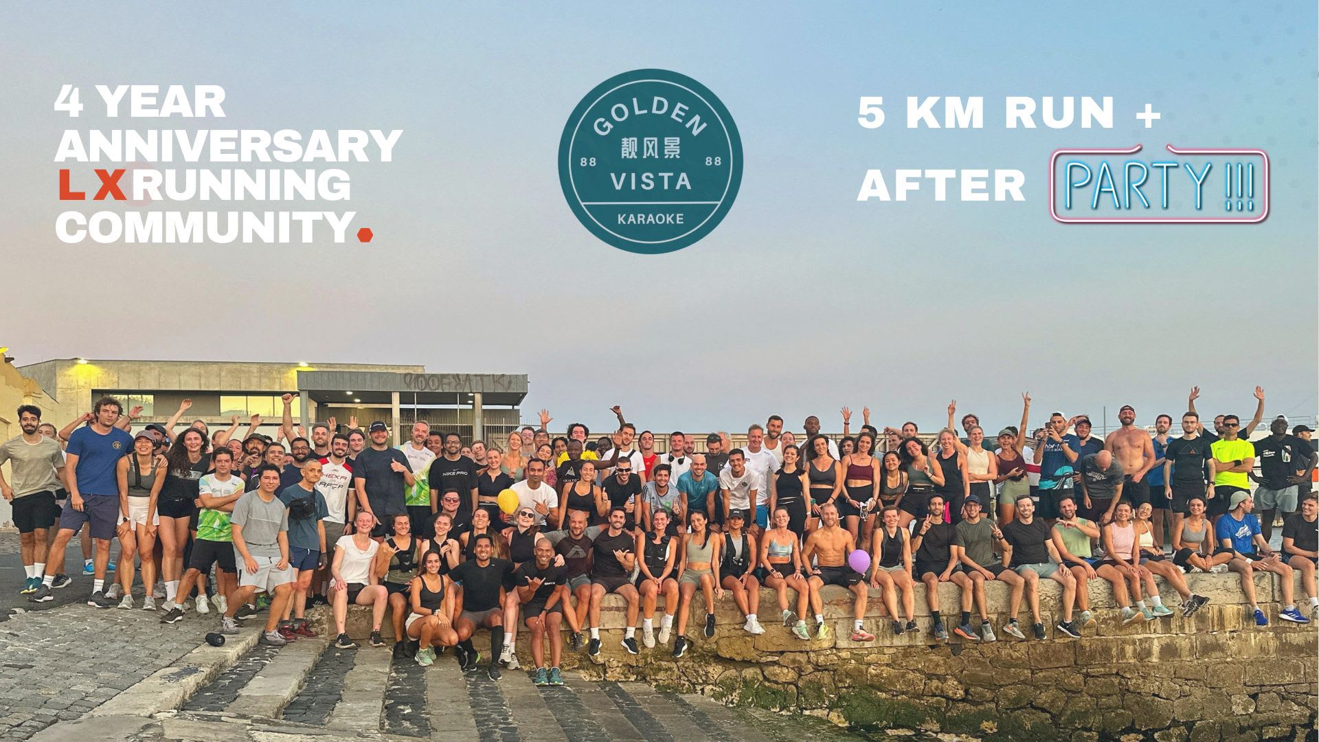 Lisbon Running Community 4th Anniversary Cover