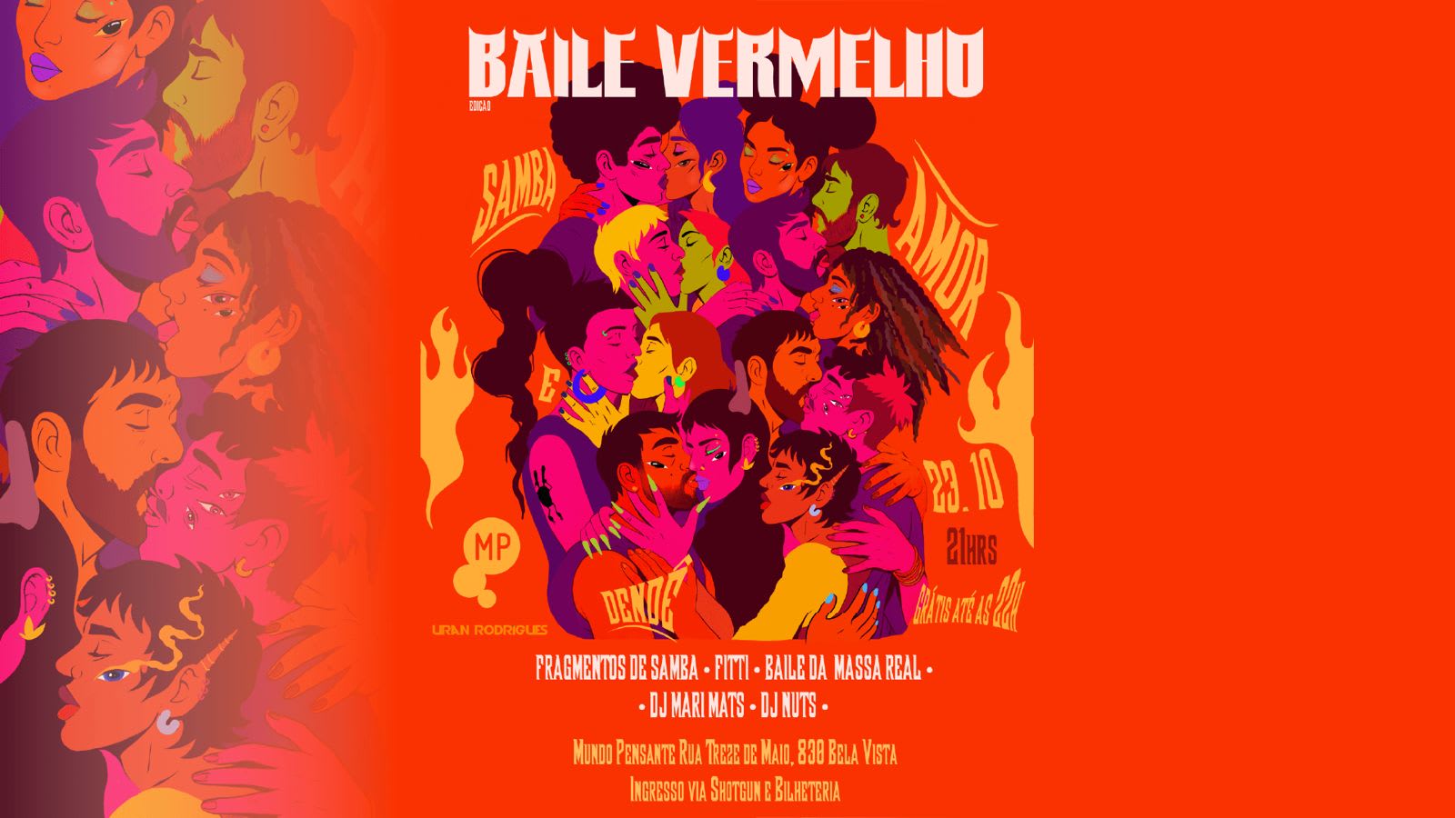 23/10 - Baile Vermelho | Edição “Samba, Amor E Dendê” No Mp Cover