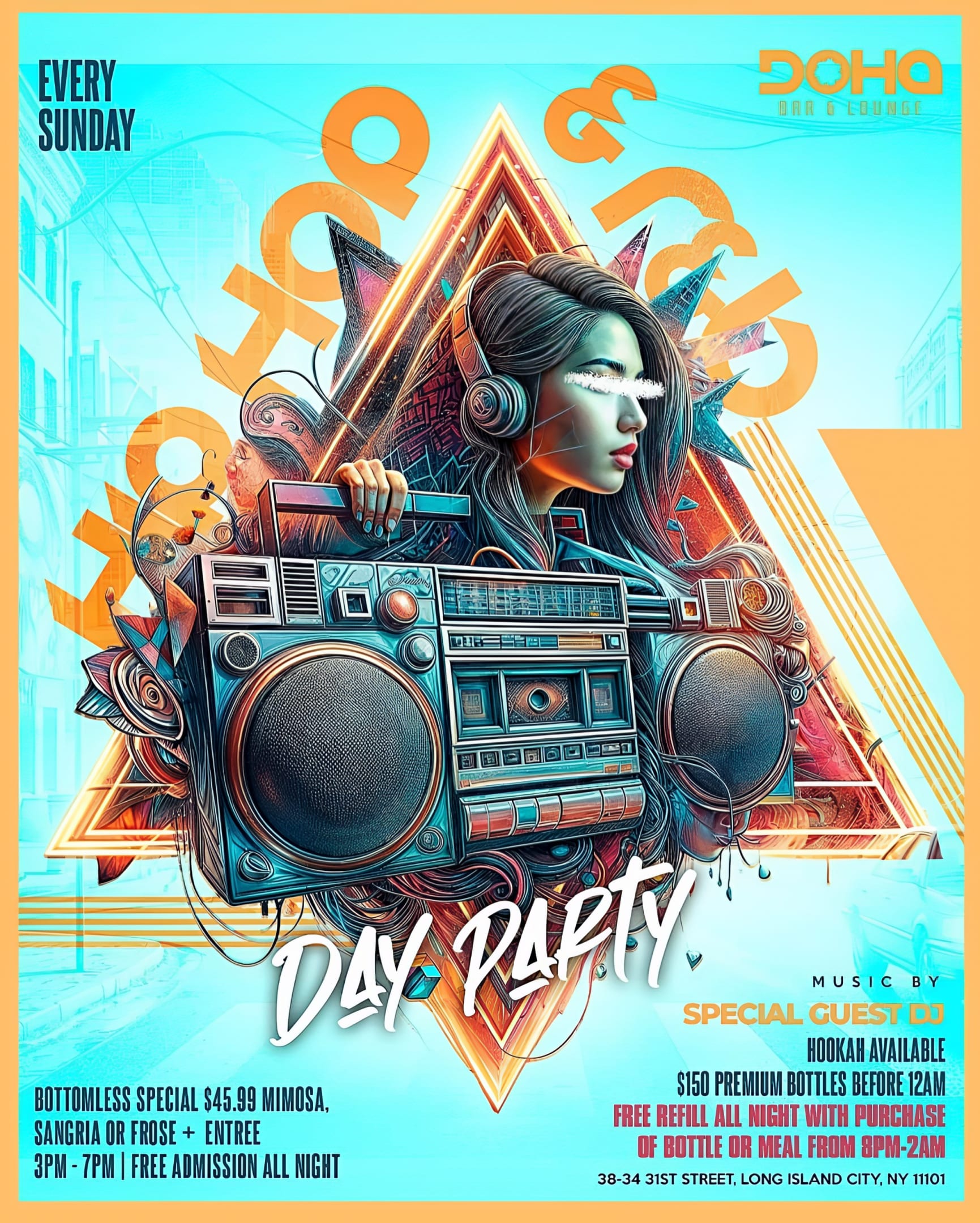 Sunday Vibes: Hip Hop & R&B Day Party At Doha Bar Lounge Cover