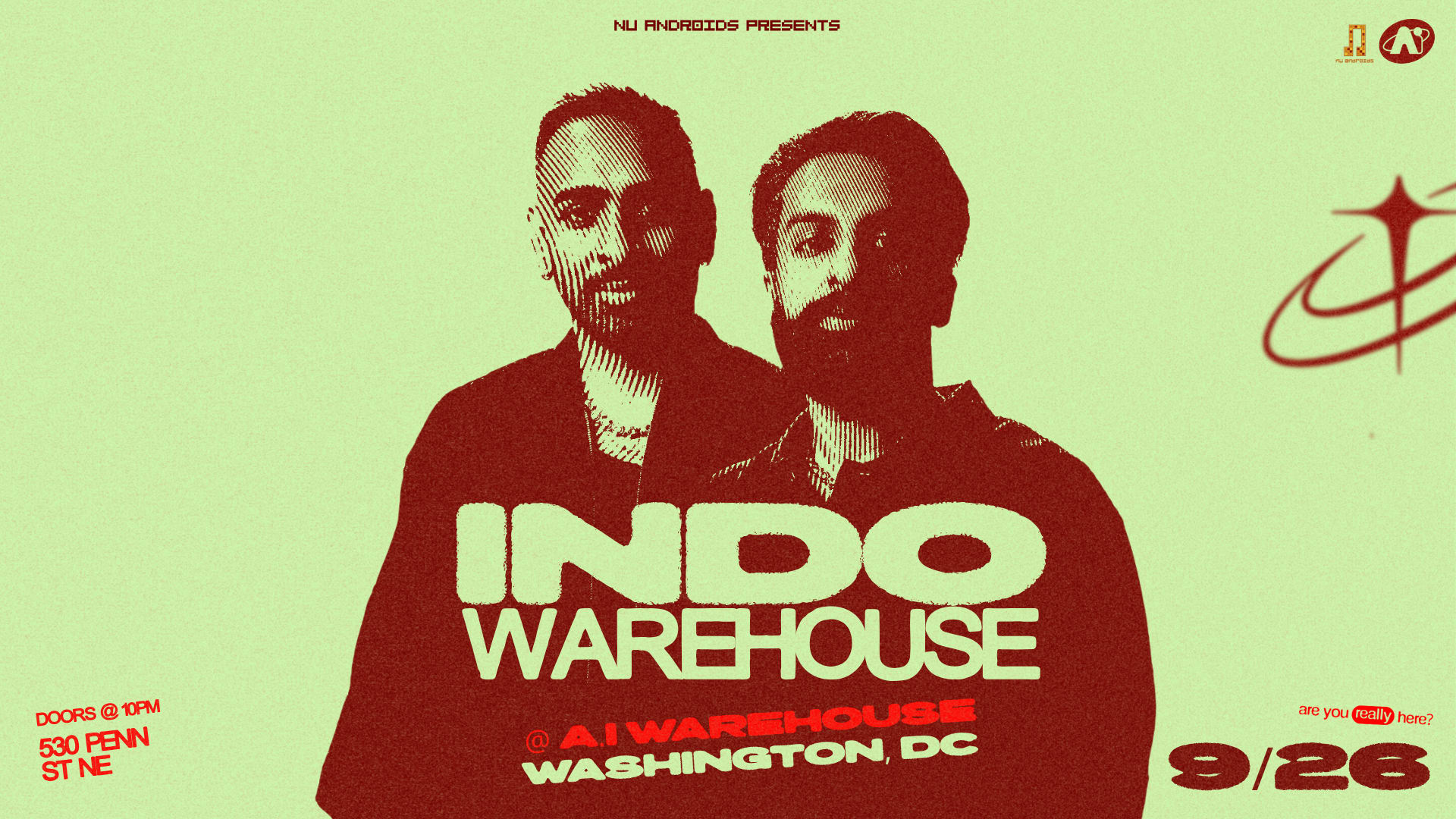 Nü Androids Presents: Indo Warehouse Cover