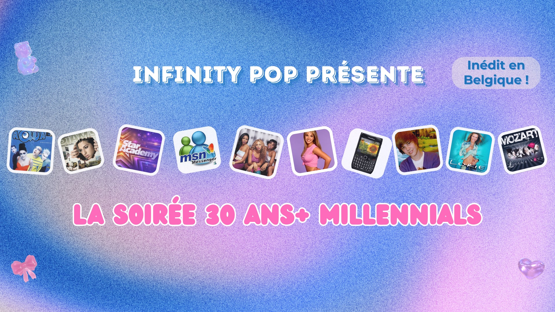 Infinity Pop - La Soirée 30 Ans+ Millennials - Bruxelles Cover