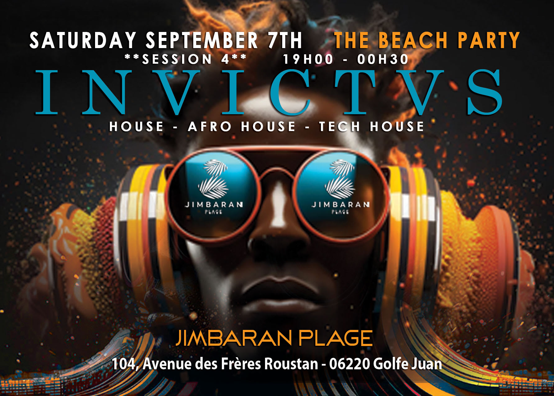 "Invictus" Session 4  Beach Party  Jimbaran Plage Golfe Juan Cover