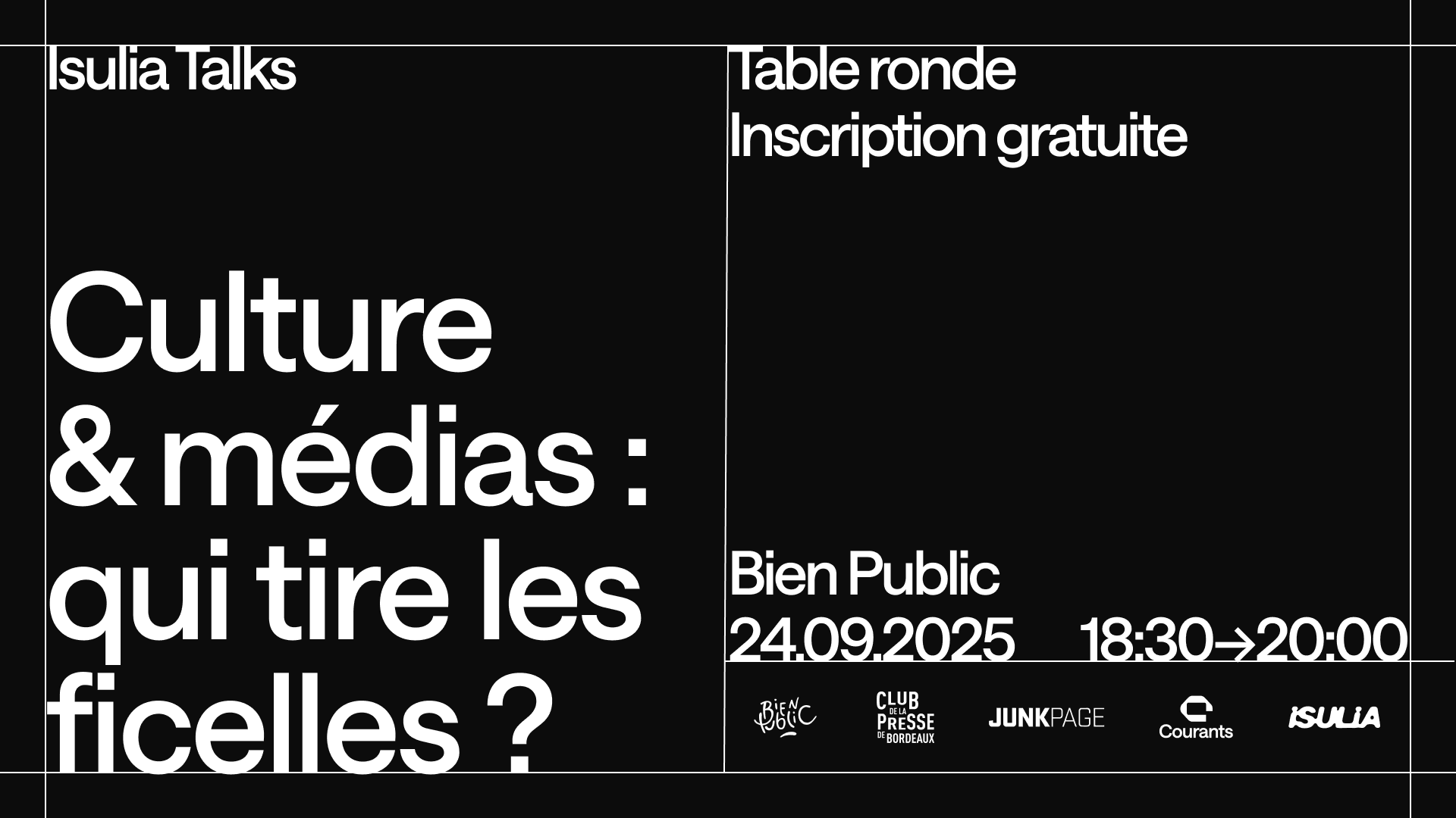 Isulia Talks ~ Culture & Médias : Qui Tire Les Ficelles ? Cover