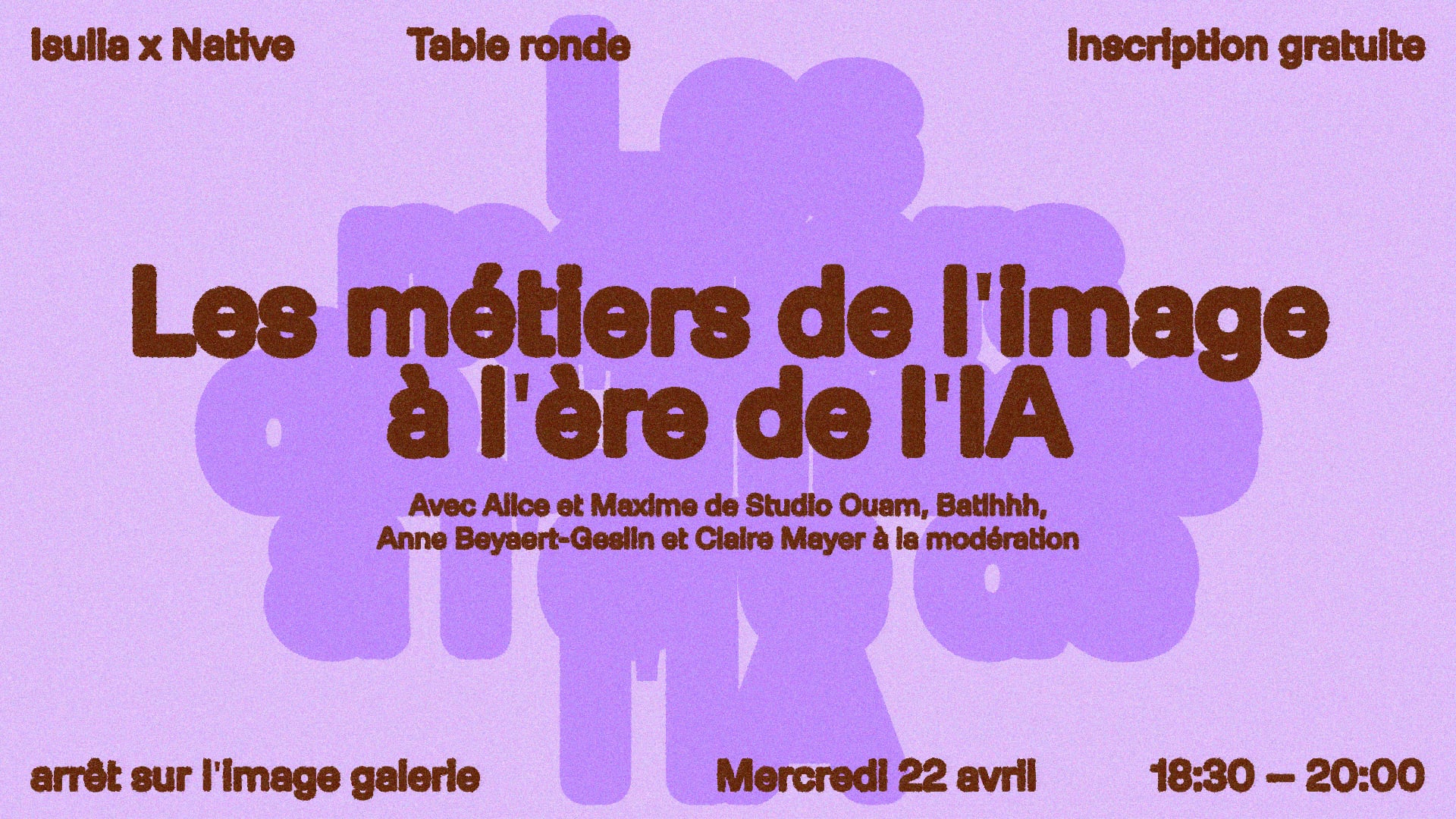 Isulia X Native ~ Les Métiers De L'image À L'ère De L'ia Cover