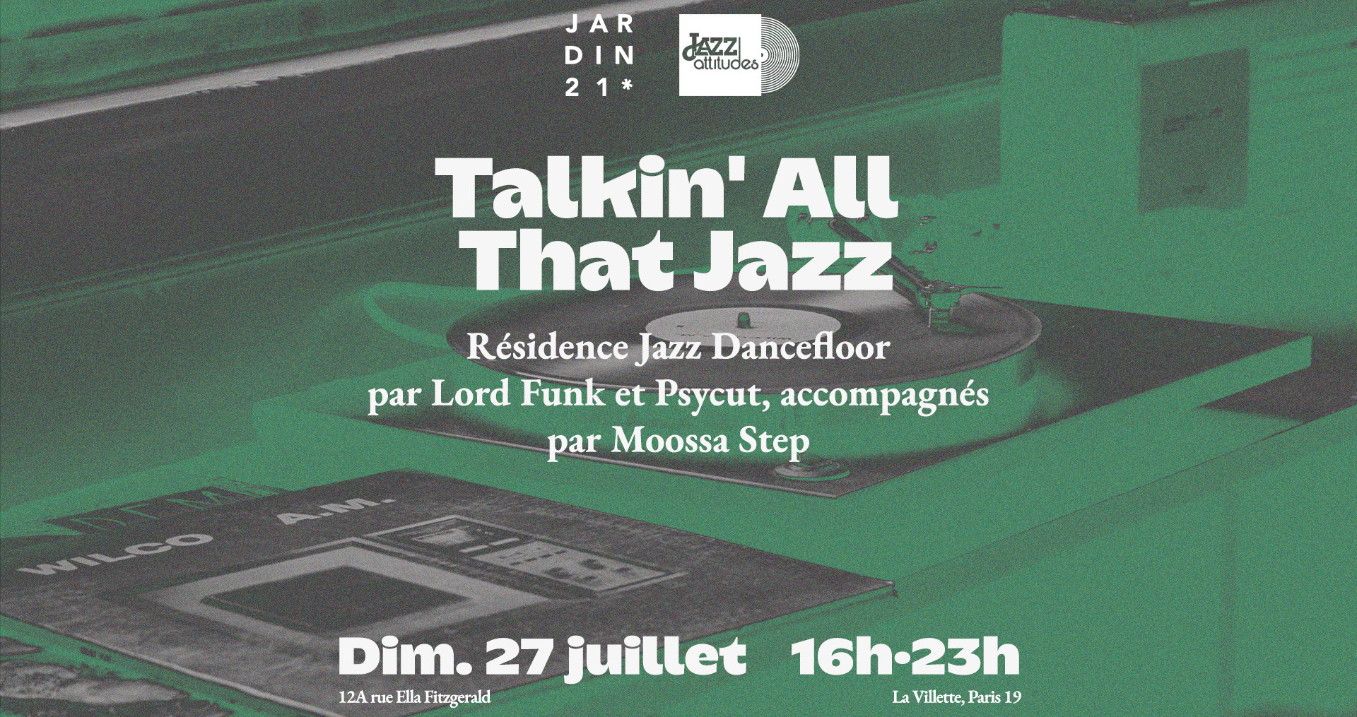 Talkin' All That Jazz Au Jardin 21 - Open-Air Cover