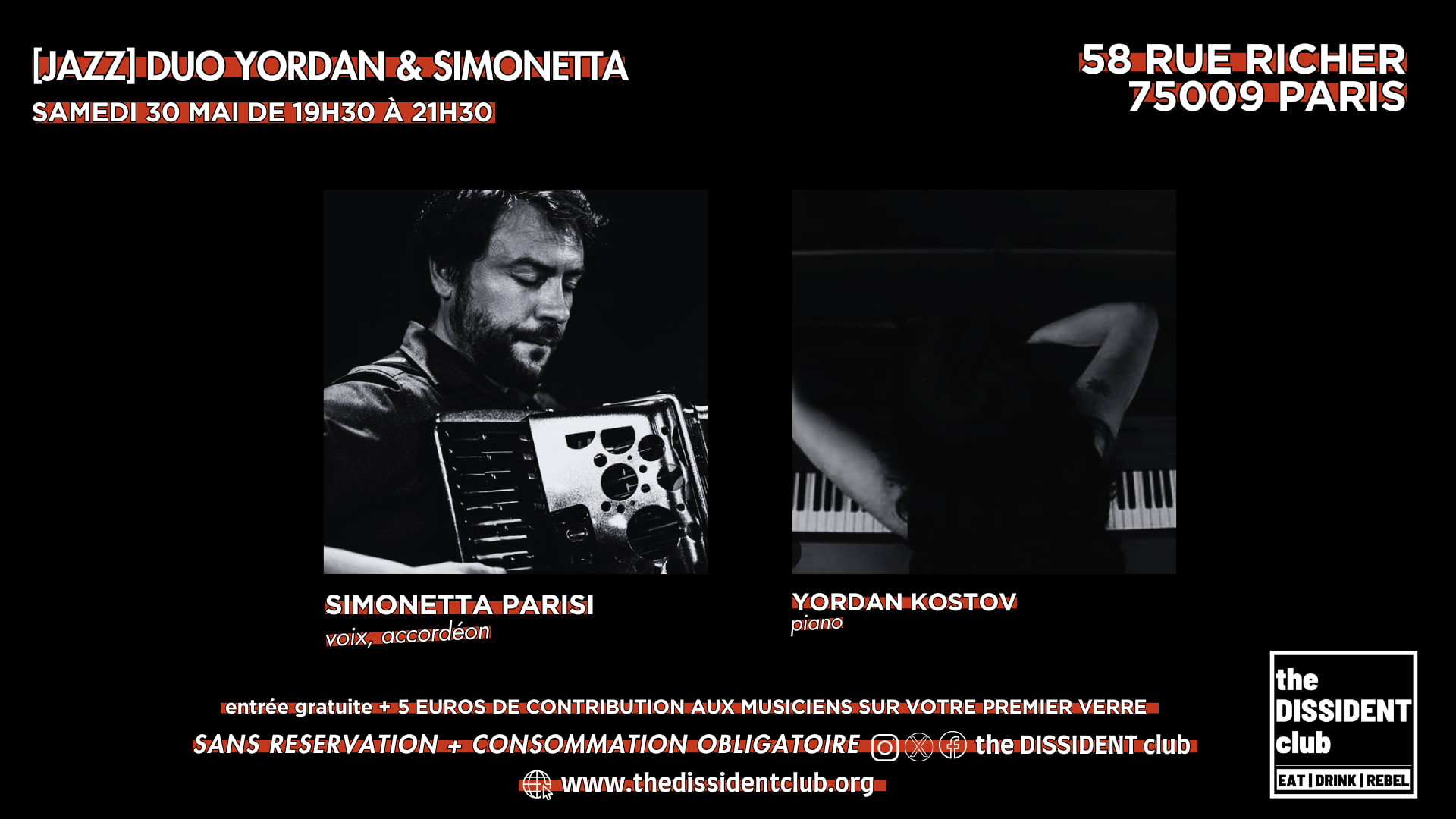 [Jazz] Duo Yordan & Simonetta Cover