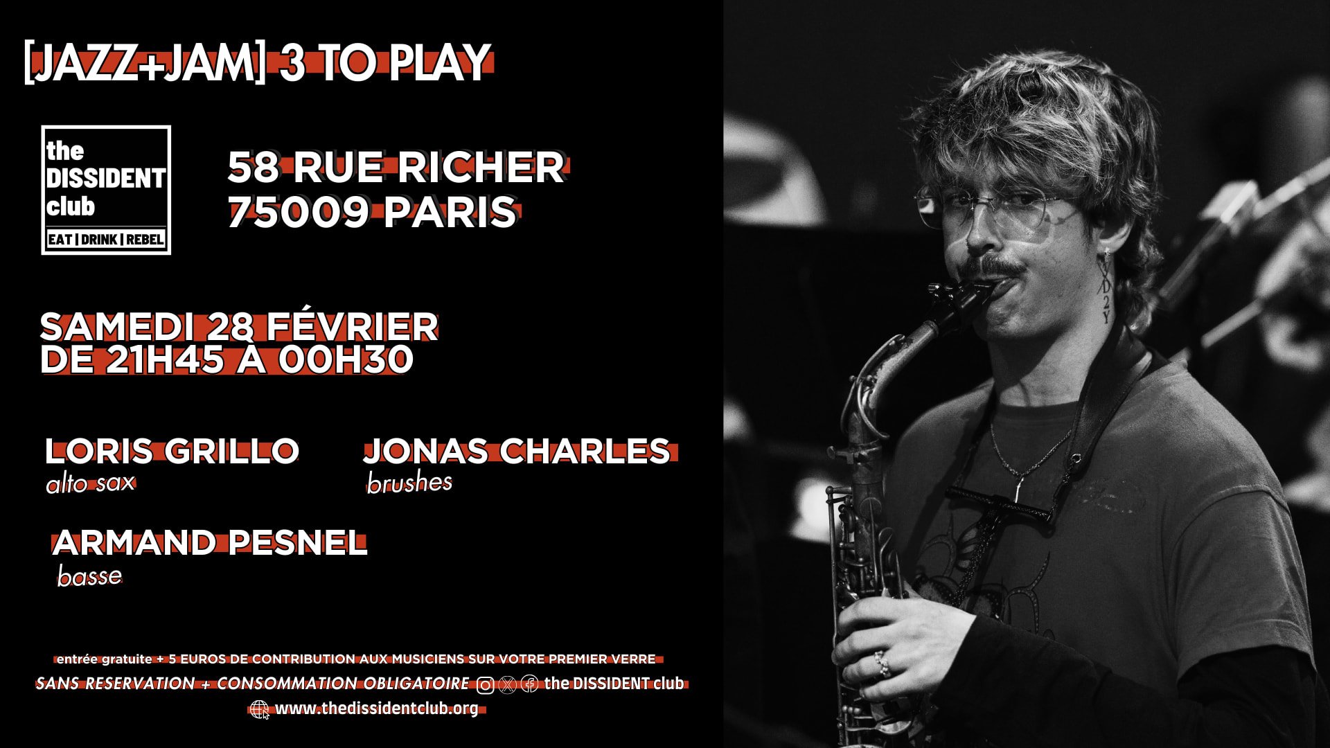 [Jazz+Jam] 3 To Play Cover