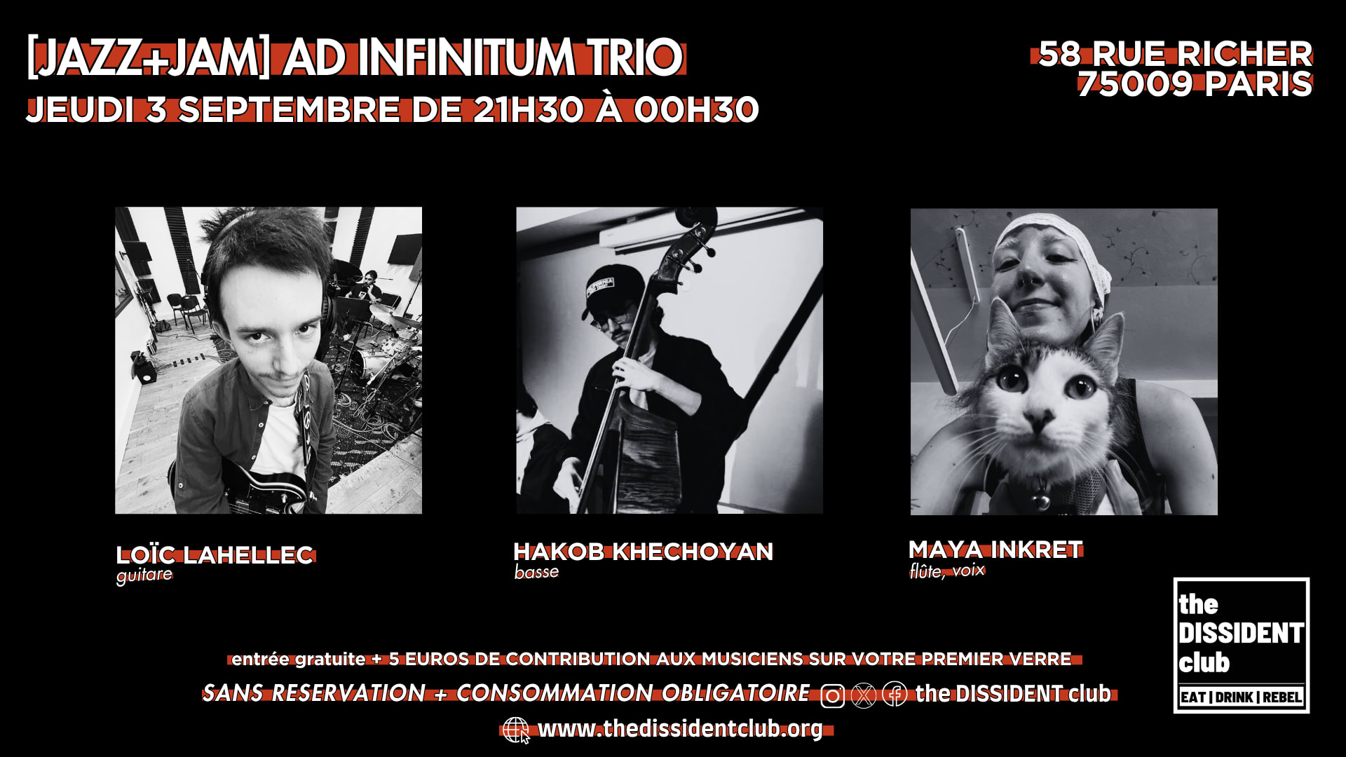 [Jazz+Jam] Ad Infinitum Trio Cover