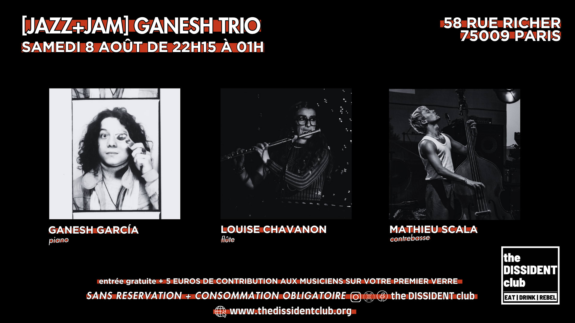 [Jazz+Jam] Ganesh Trio Cover