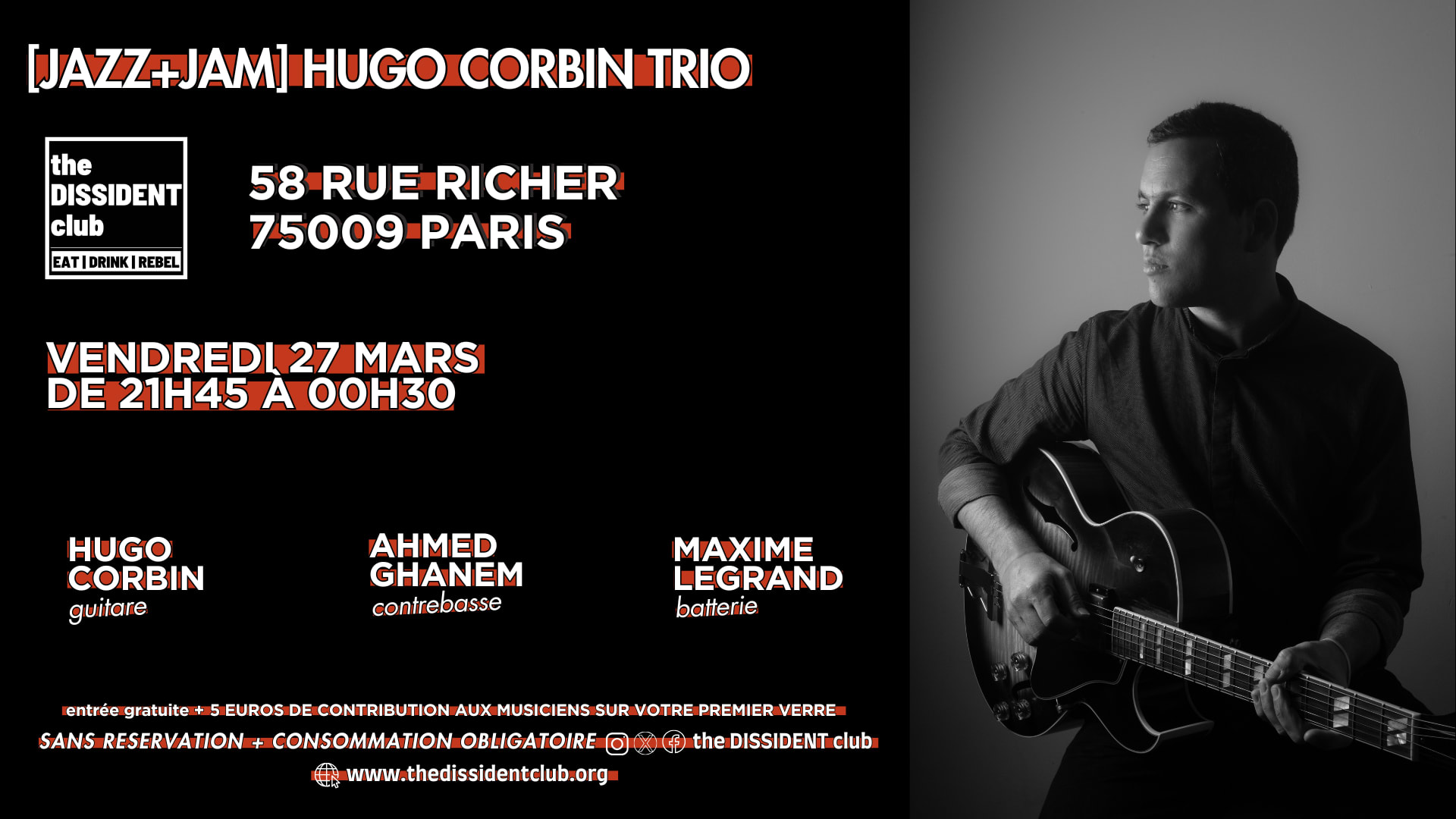 [Jazz+Jam] Hugo Trio Cover