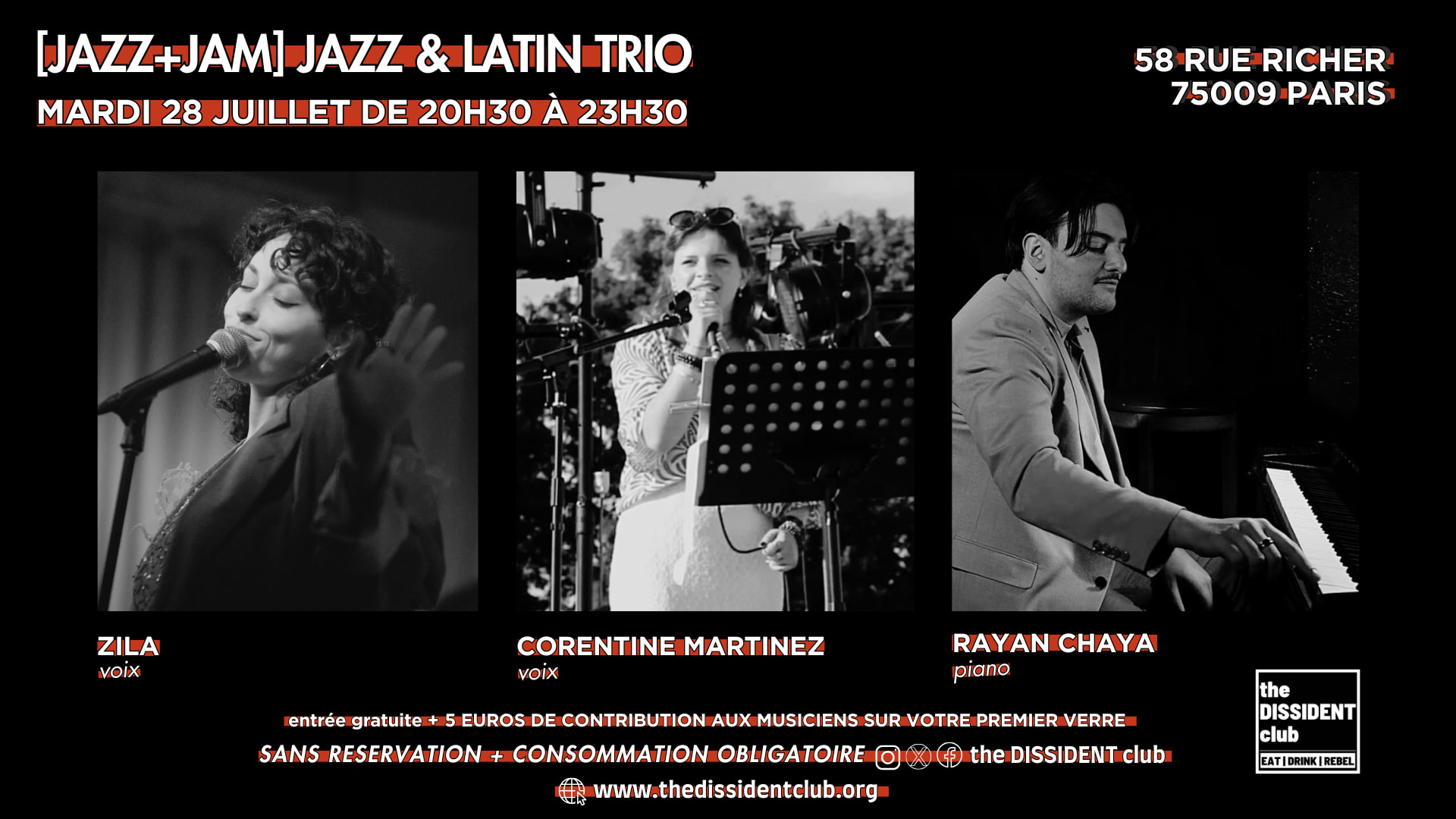 [Jazz+Jam] Jazz & Latin Trio Cover