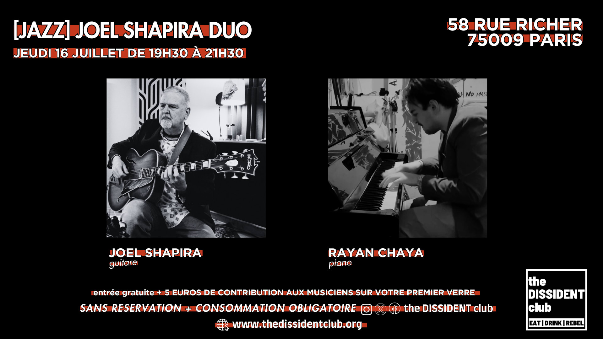 [Jazz] Joel Shapira Duo Cover