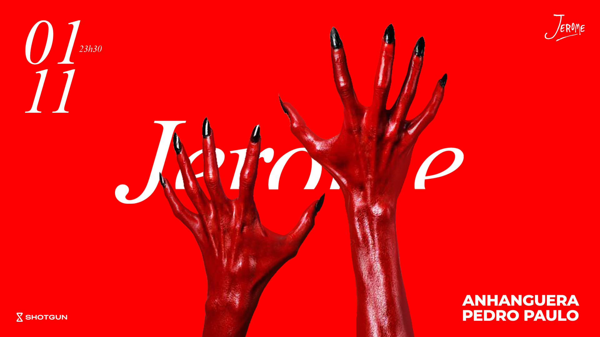 Jerome Convida 01/11 23h @ Club Jerome Cover