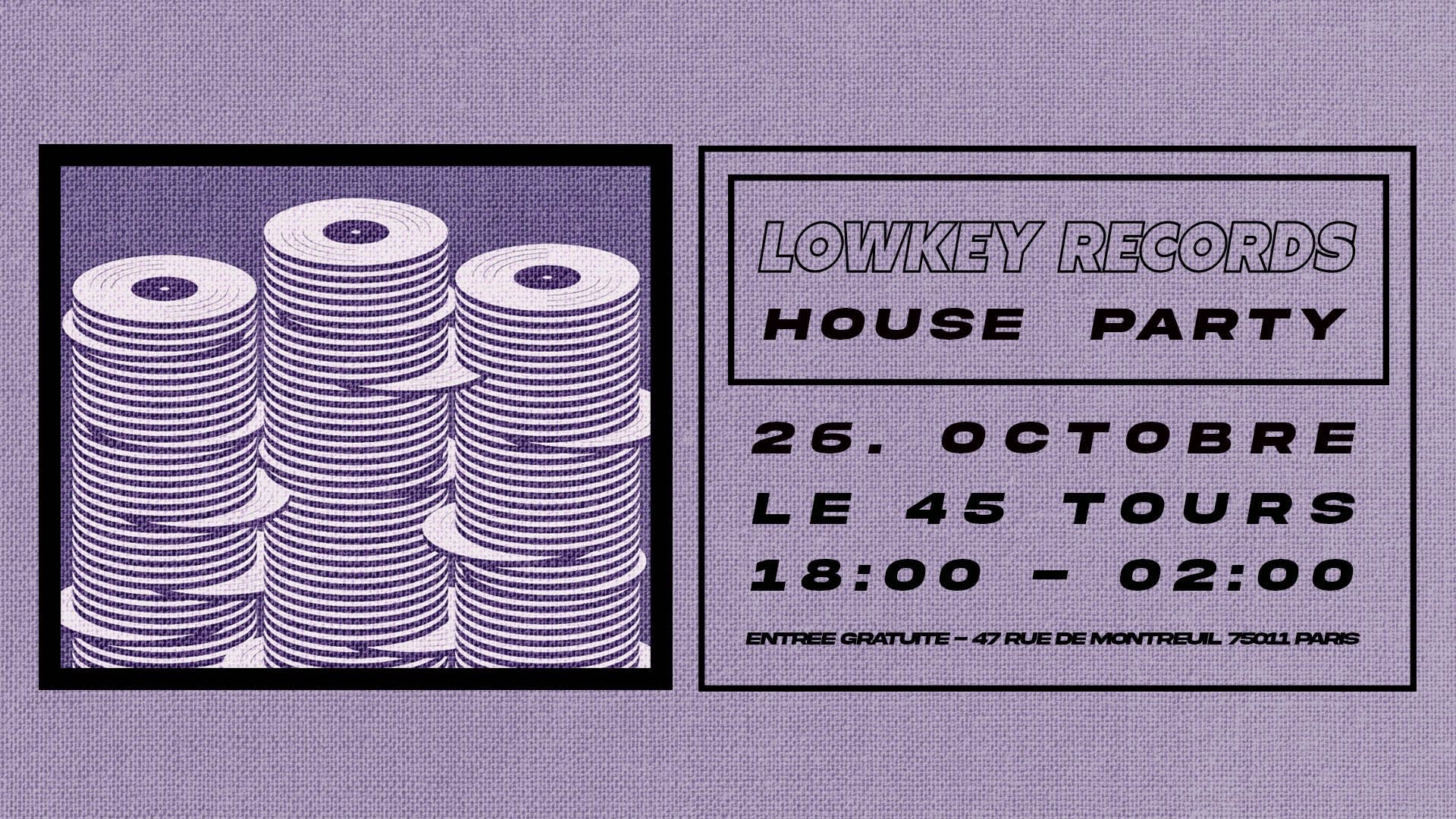 Lowkey Records @ Le 45 Tours Cover
